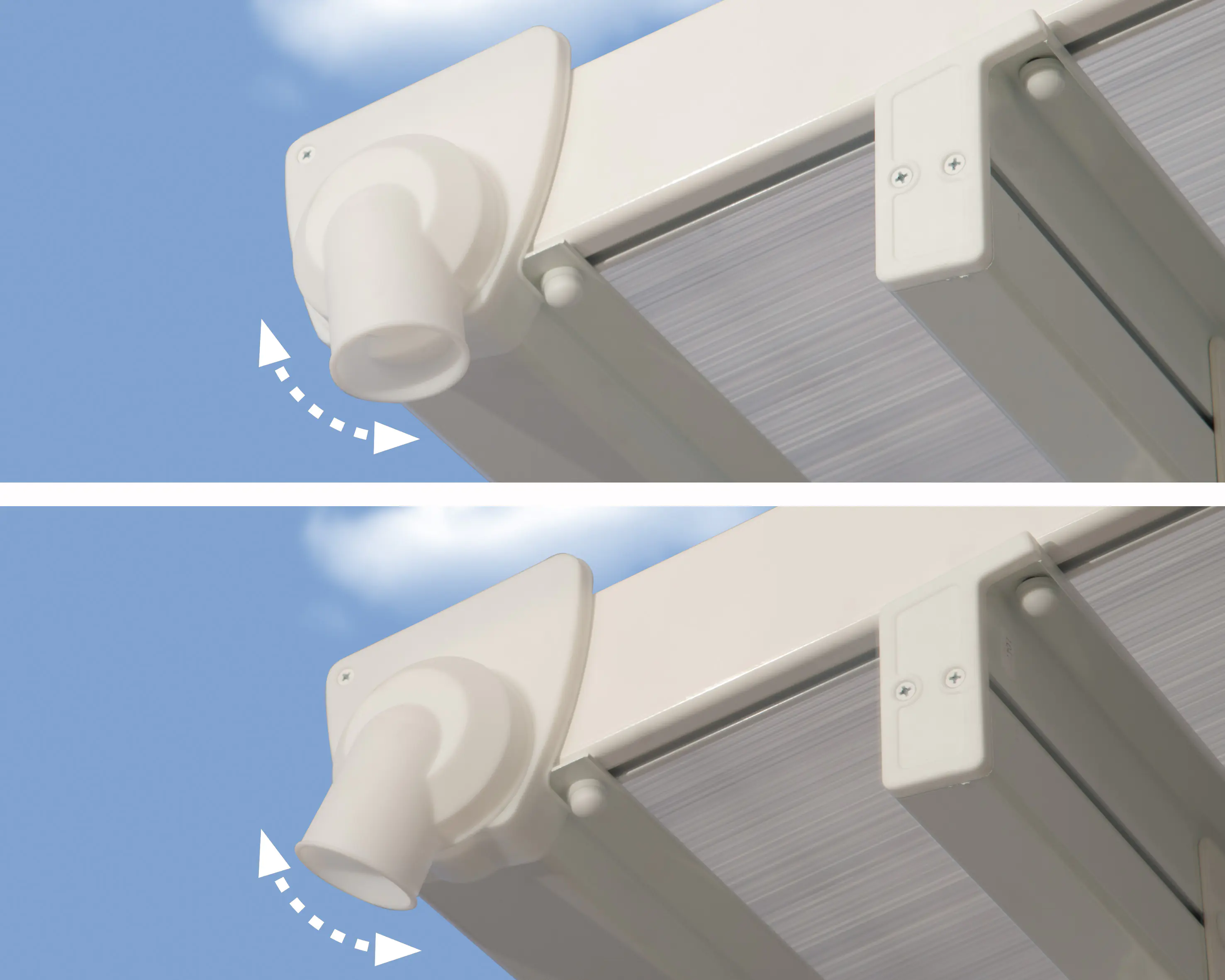 Canopia Terrassendach 1092 x 300 cm weiß