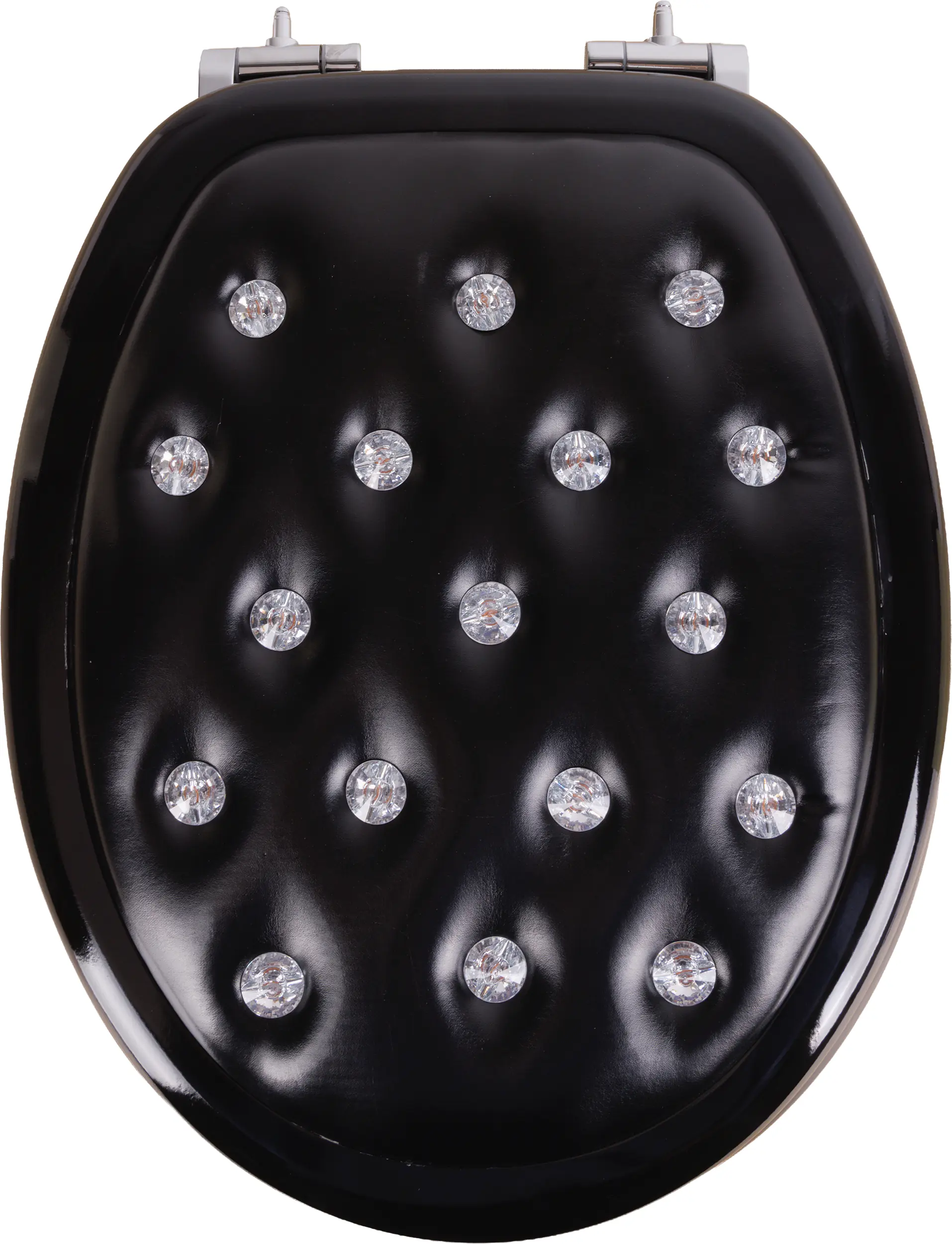 Primaster WC-Sitz mit Strasssteinen Absenkautomatik Soft schwarz