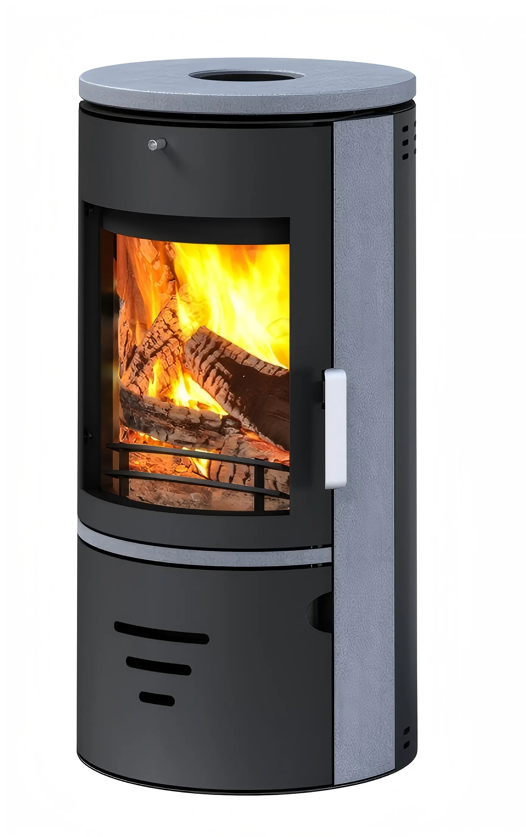 Accente Kaminofen Tifano Stahl grau 6,5 kW 