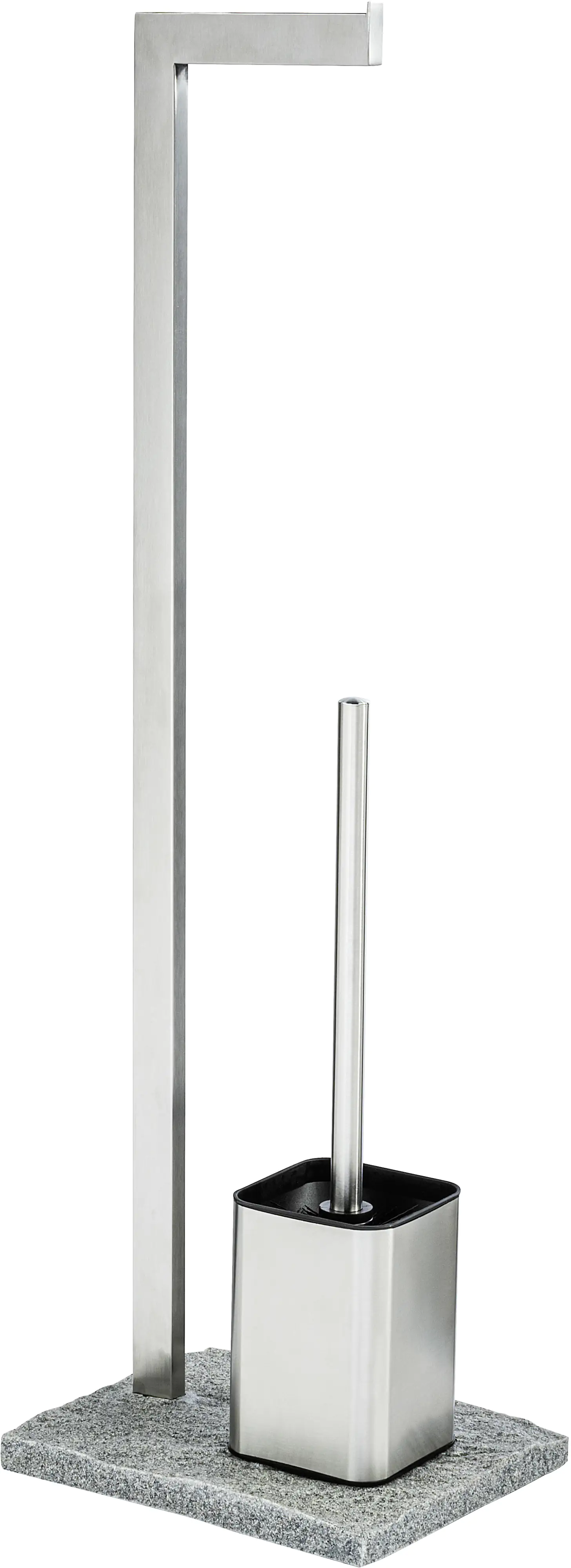 Wenko Stand WC-Garnitur Granit chrom