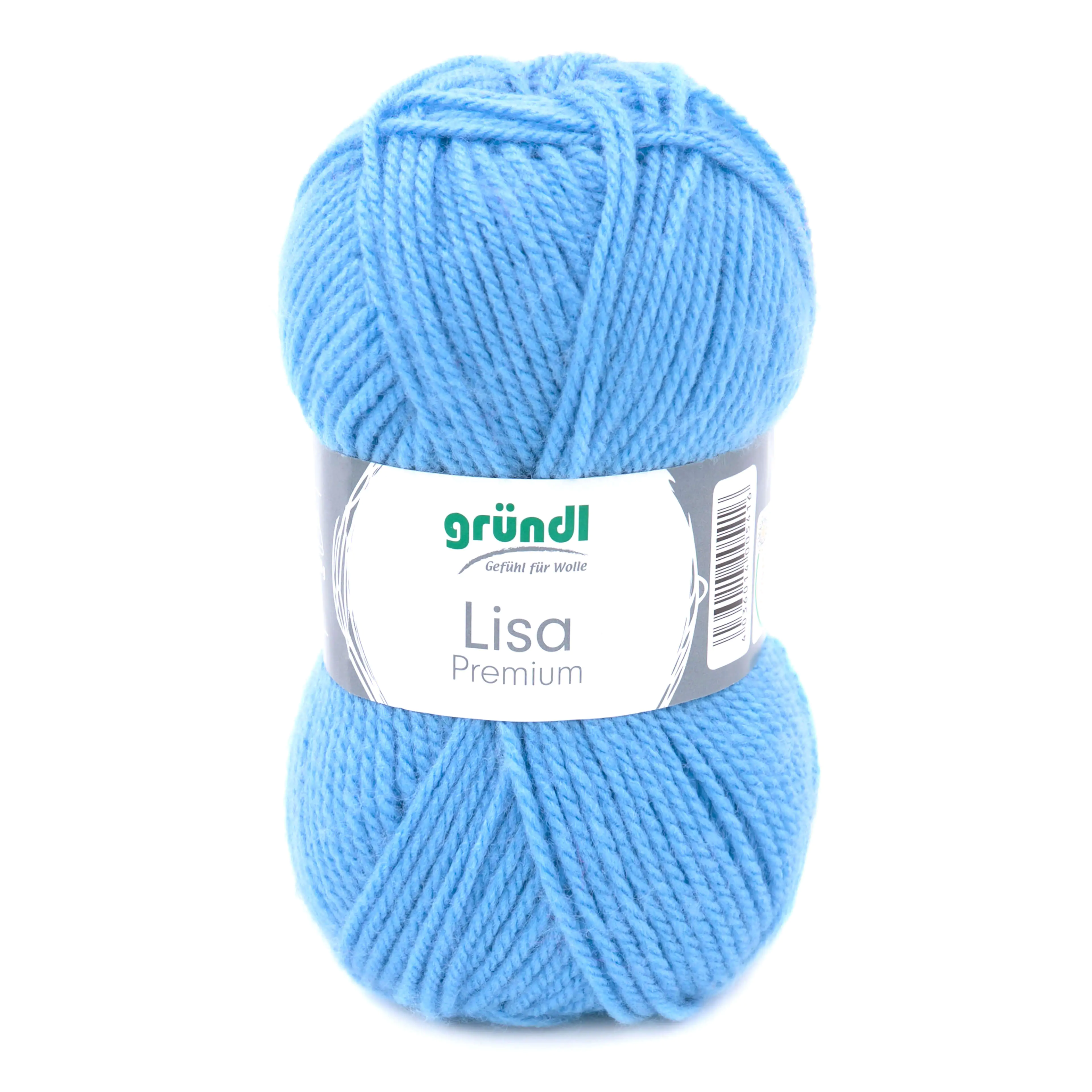 4036014005416 Gründl Wolle Lisa Premium uni 50 g mittelblau