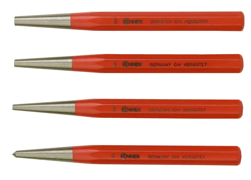 Körner- & Durchschläger-Set 4-teilig Körner- & Durchschläger-Set 4-teilig