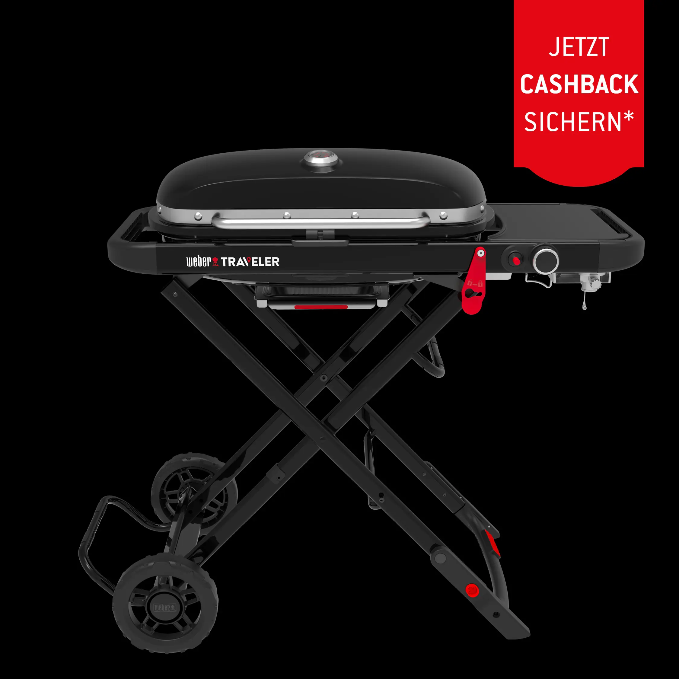 Weber Gasgrill Traveler Grillfläche: 63 x 34 cm