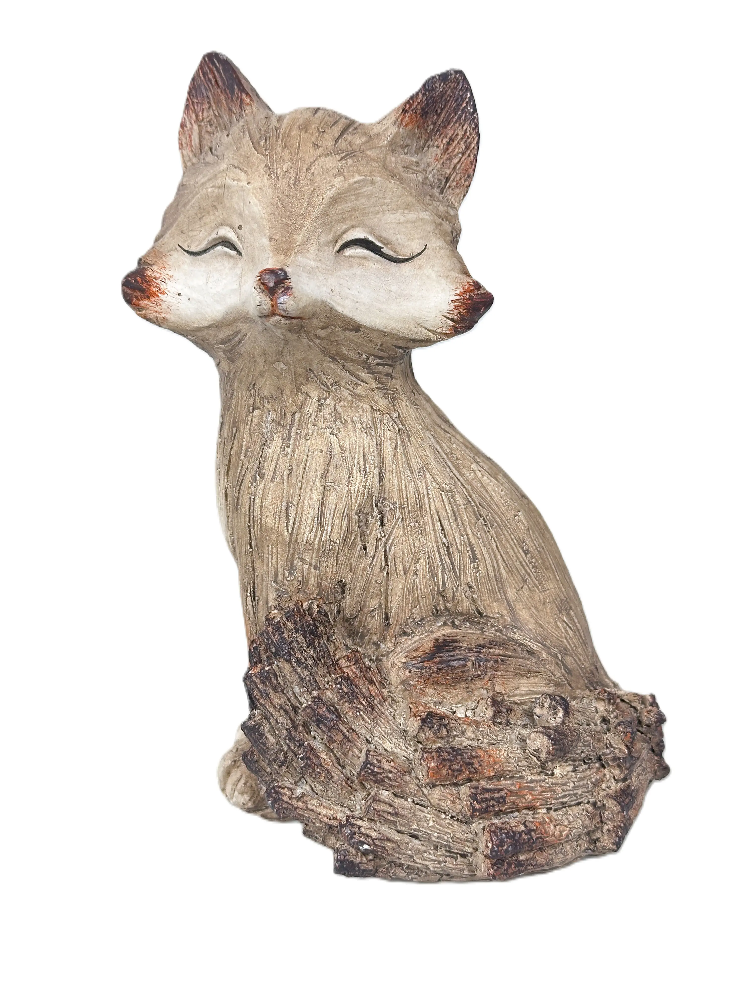 TrendLine Dekofigur Polyharz Fuchs 16 cm braun-weiß