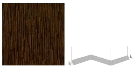 Getalit Endkappen Plus 35 x 25 x 15 mm Bambus-dunkel