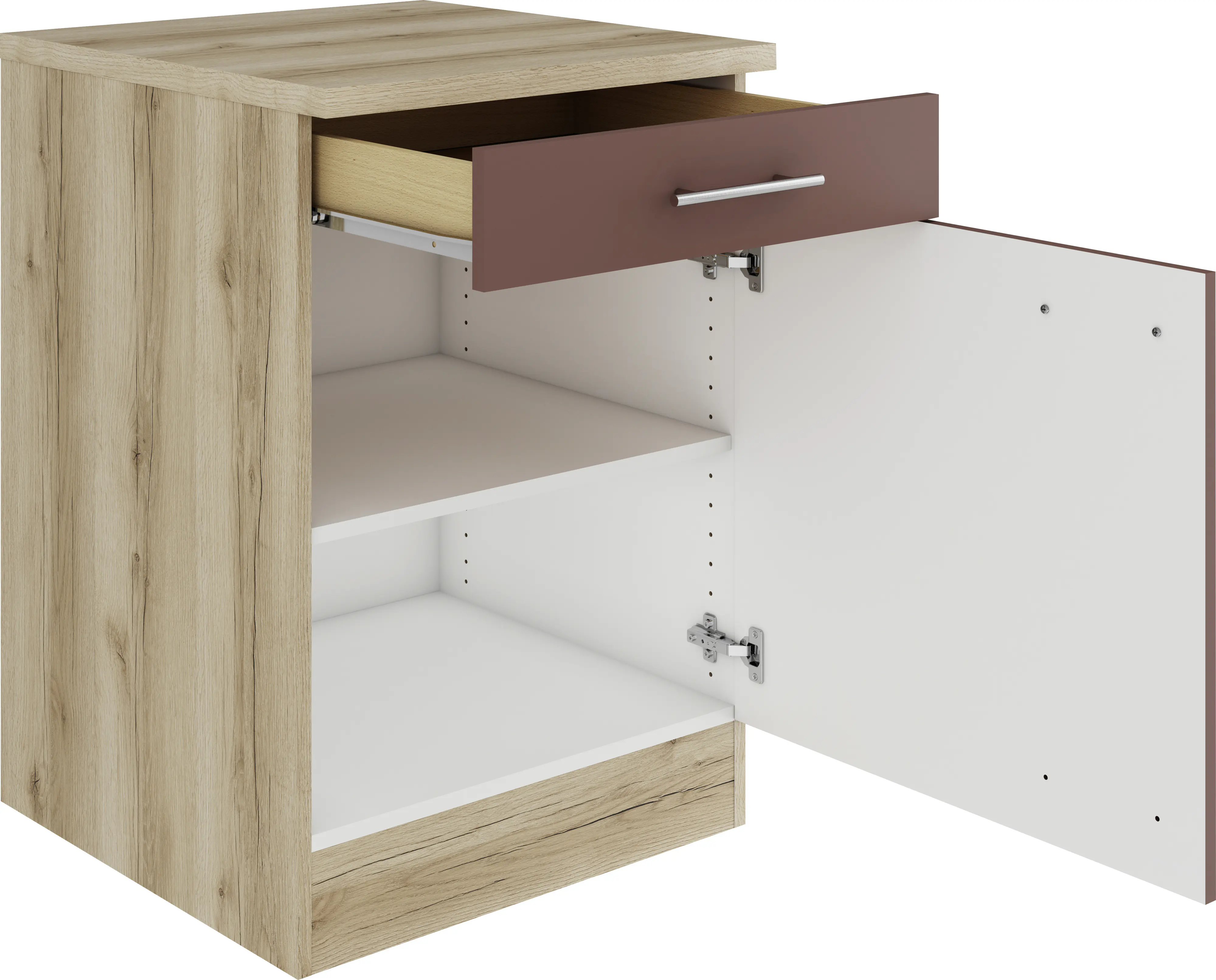 Optifit Unterschrank Bari 407 rostrot/eiche 60 cm