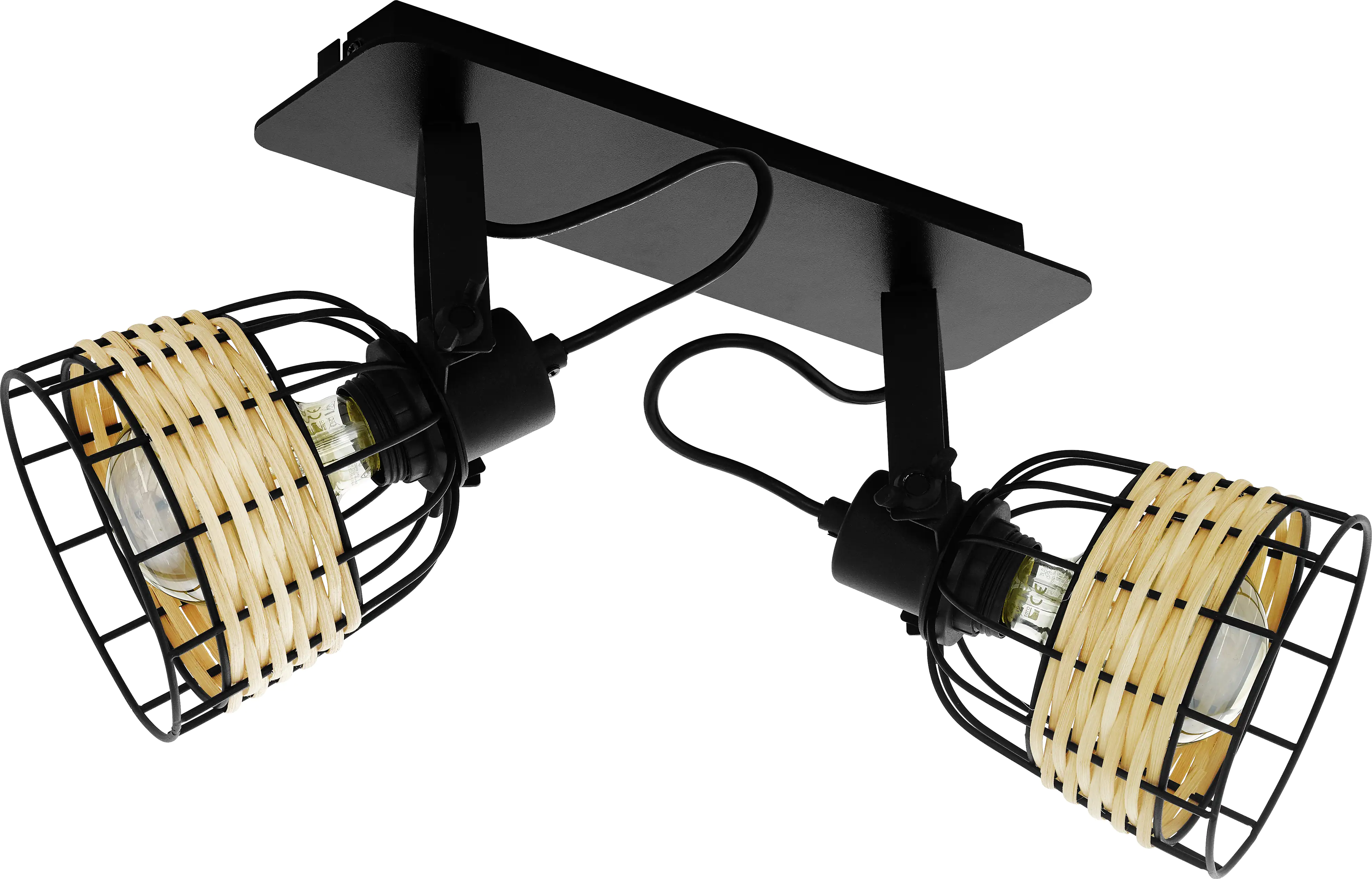 Eglo 2er Spot Anwick 1 natur 48 x 14 cm E27, max. 60 W Eglo 2er Spot Anwick 1 natur 48 x 14 cm E27, max. 60 W