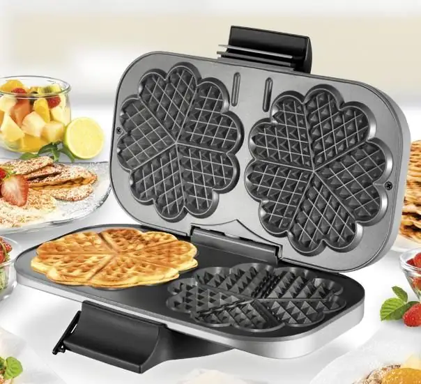 Unold 48241 Doppel-Waffelautomat für 2 Herzwaffeln, 1200 Watt