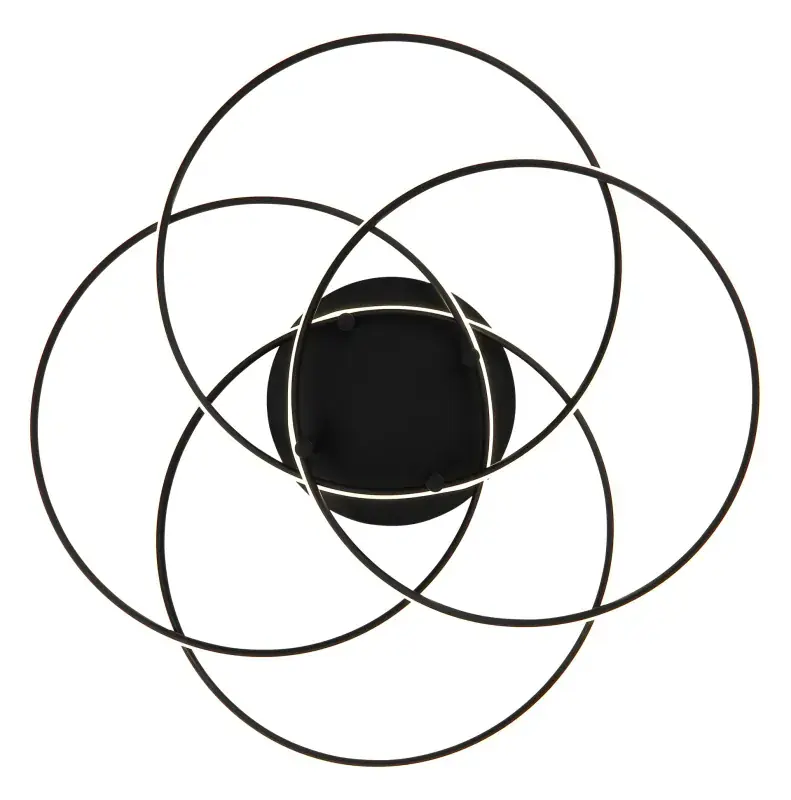 Globo Deckenleuchte Kombos 51,5 x 11,4 cm Ø x H schwarz warmweiß