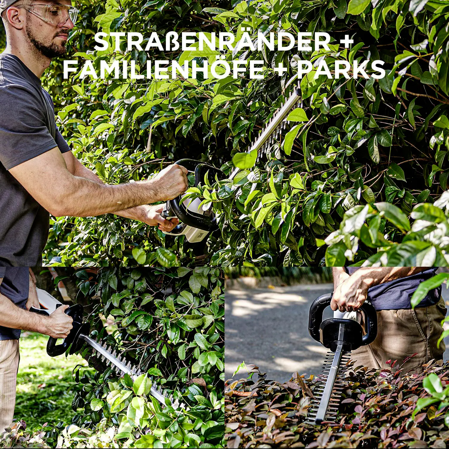 Litheli Akku-Heckenschere U20 20V, 51 cm Schnittlänge inkl. Akku 2.0Ah