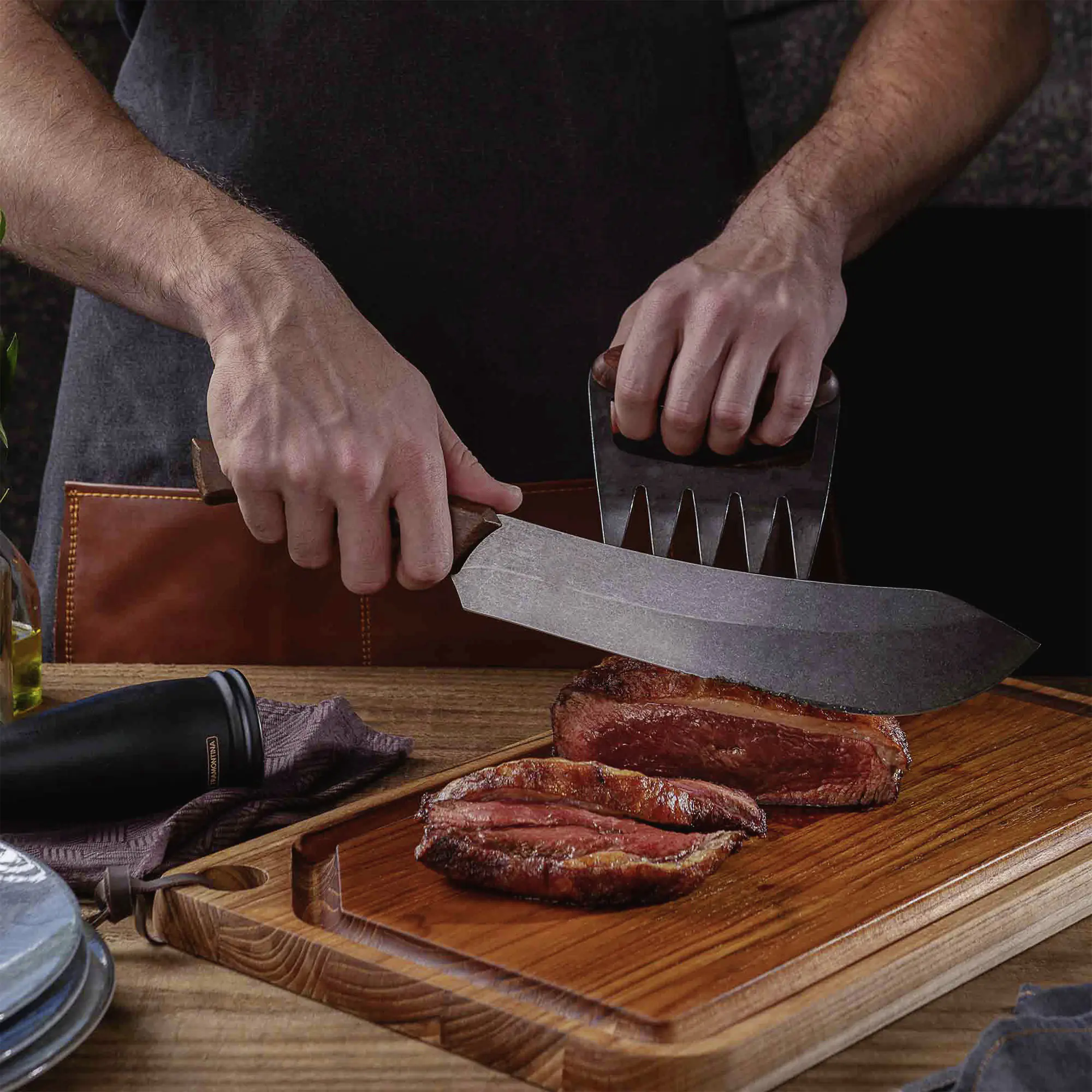 Tramontina Churrasco Fleischmesser 39 cm schwarz