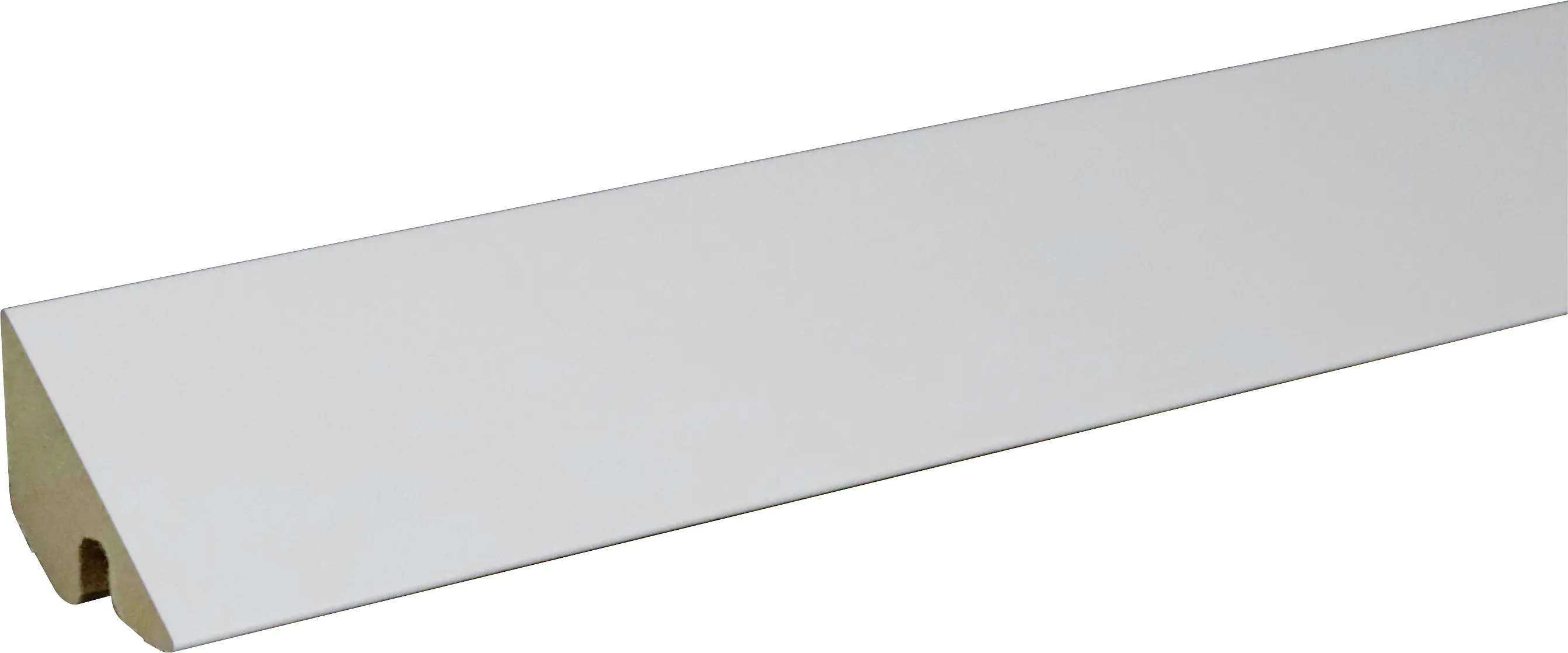 B.S. Bauprogramm Deckenabschlußleiste 260 cm 36 x 36 mm Weiß hochglanz