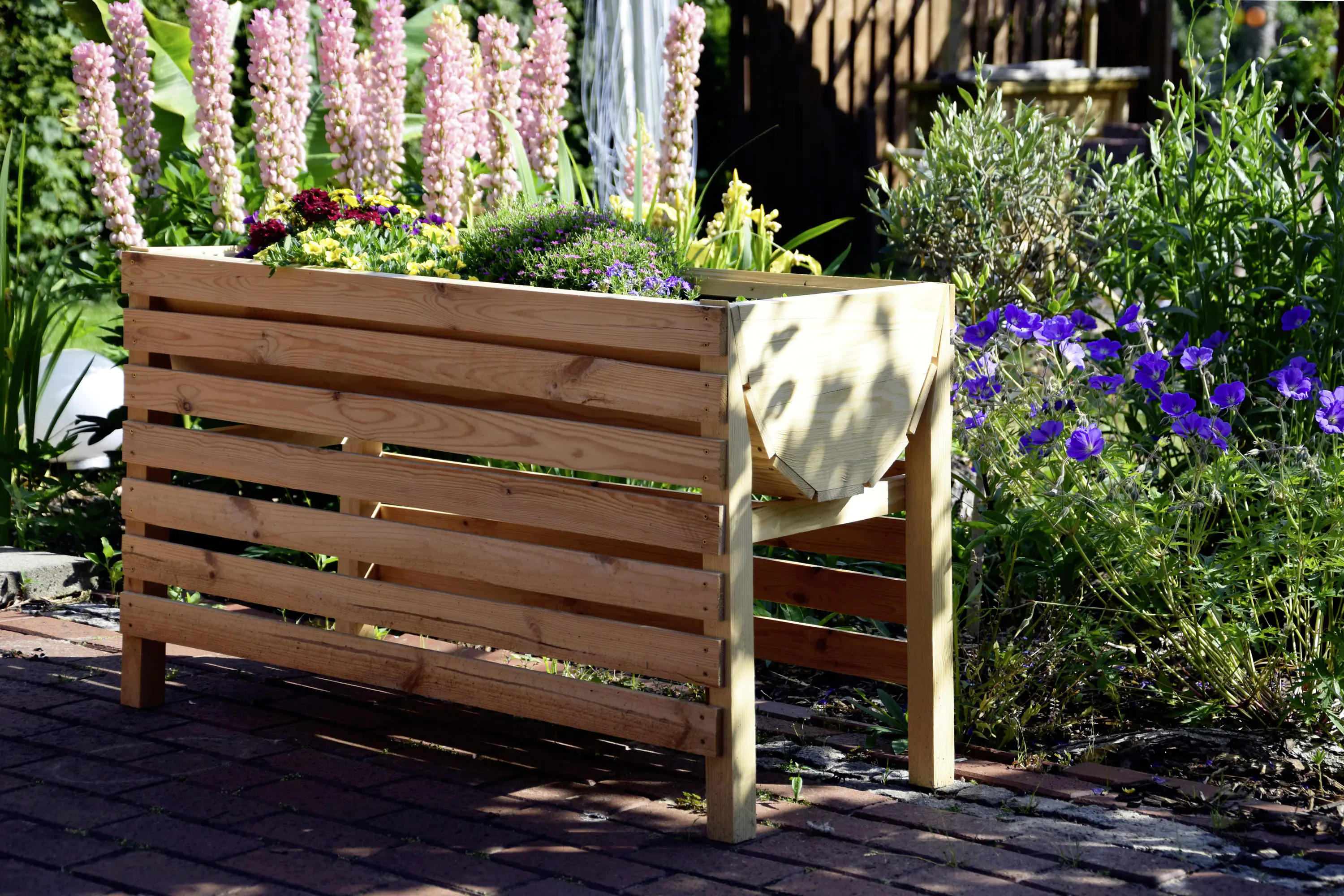 Dobar Hochbeet inkl. Pflanzfolie 100 x 45 x 60 cm