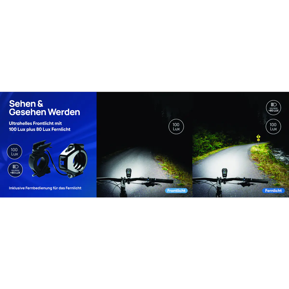 Fischer LED Akku Beleuchtungsset mit Fernlicht, Bodenbeleuchtung und Stopplicht Fischer LED Akku Beleuchtungsset mit Fernlicht, Bodenbeleuchtung und Stopplicht