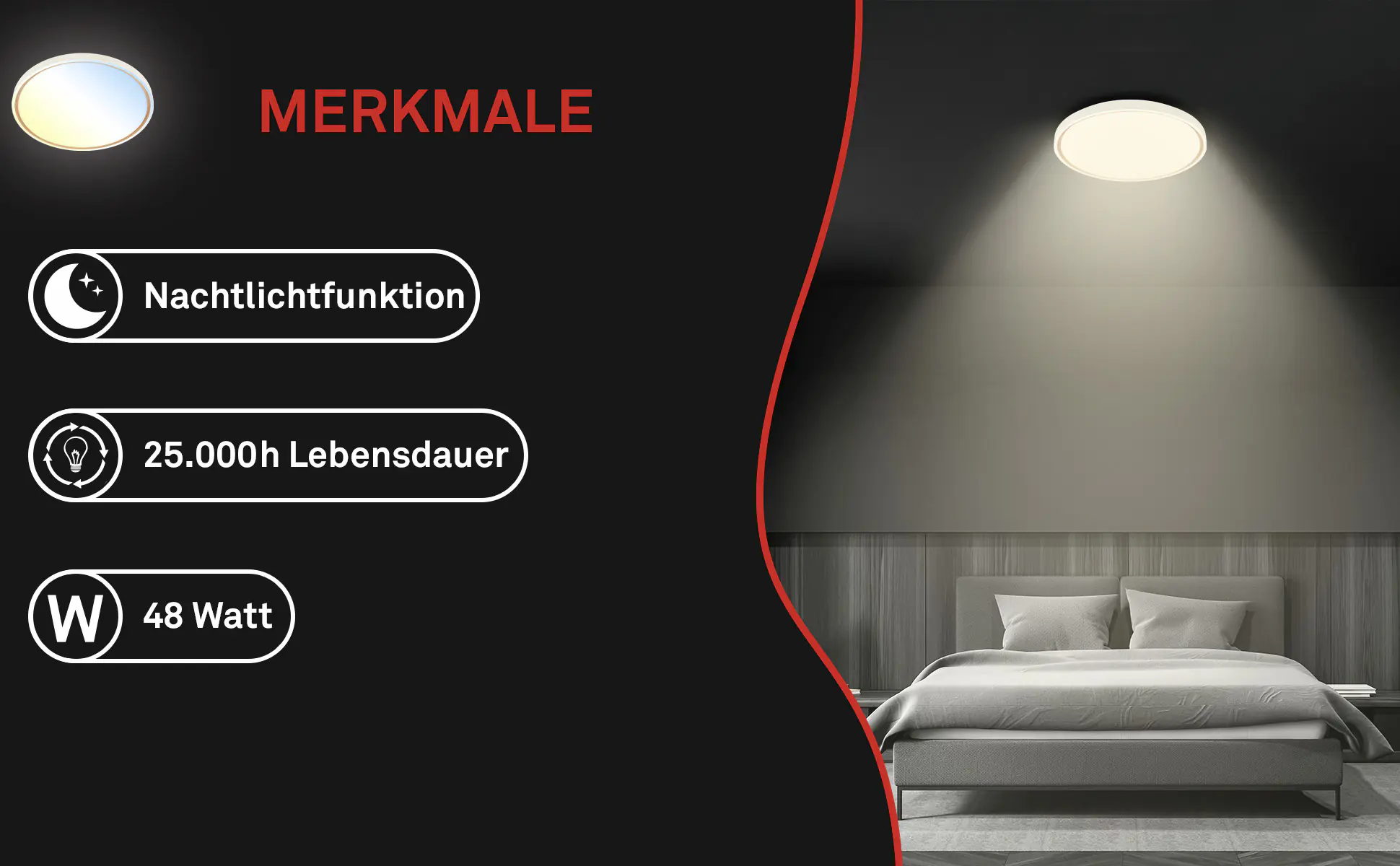 Briloner LED-Deckenleuchte Ina Ø49,5 cm 48W grau CCT dimmbar