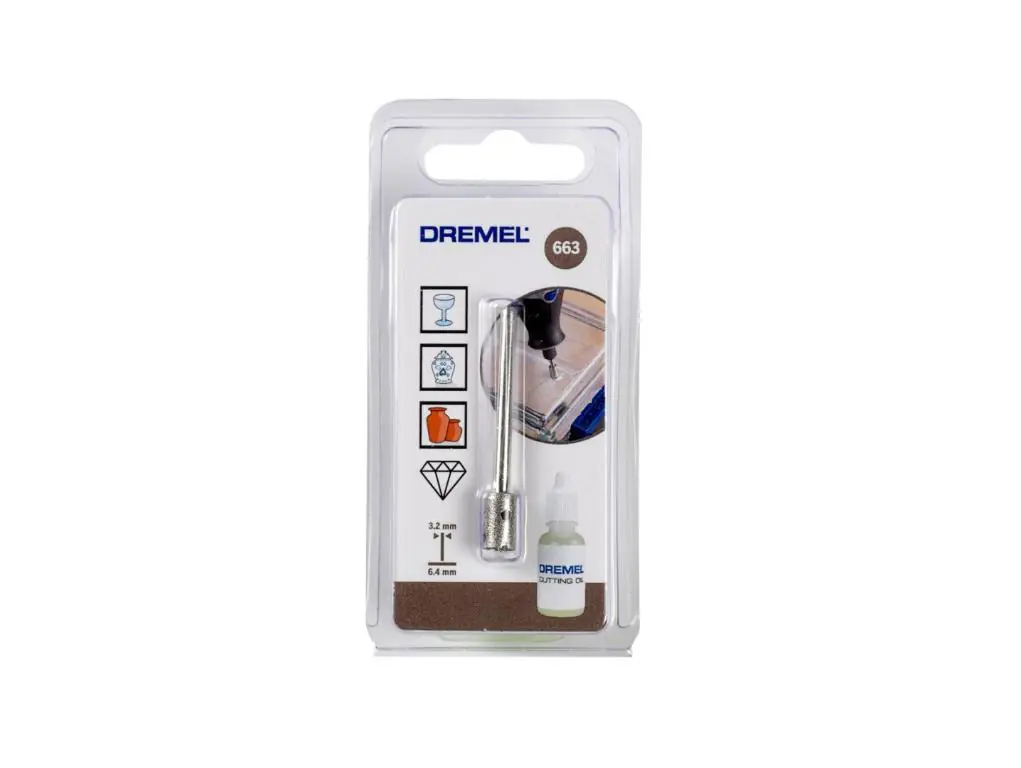 Dremel Diamant Glasbohrer 663 Ø 6,4 mm