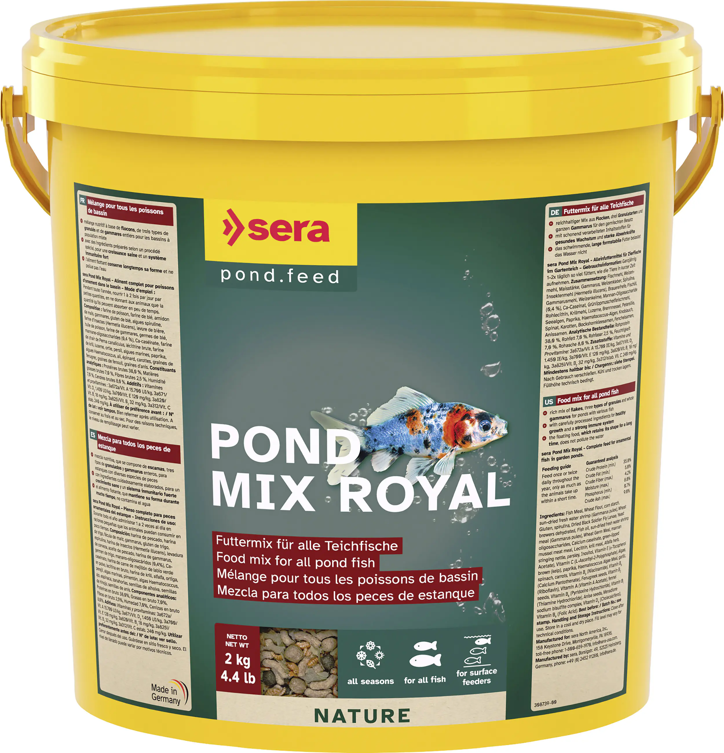 Sera Pond Fischfutter Teich Mix Royal 10 L