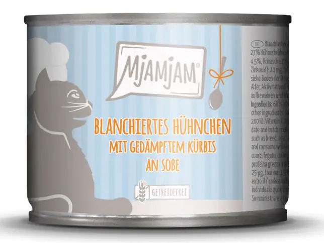 MjAMjAM Adult Hühnchen mit Kürbis an Soße Katzenfutter 185g kaufen ...