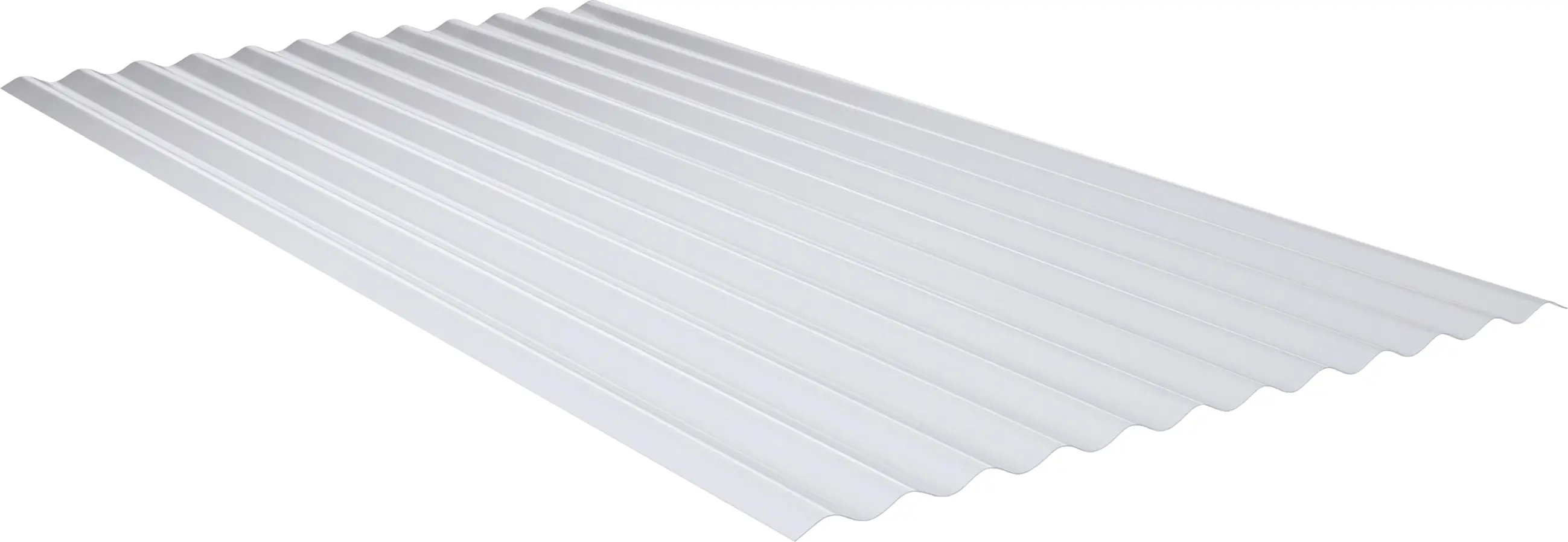 Salux Bio Line Wellplatte Strong 76/18 Sinus 200 x 90 cm 1,2 mm klar