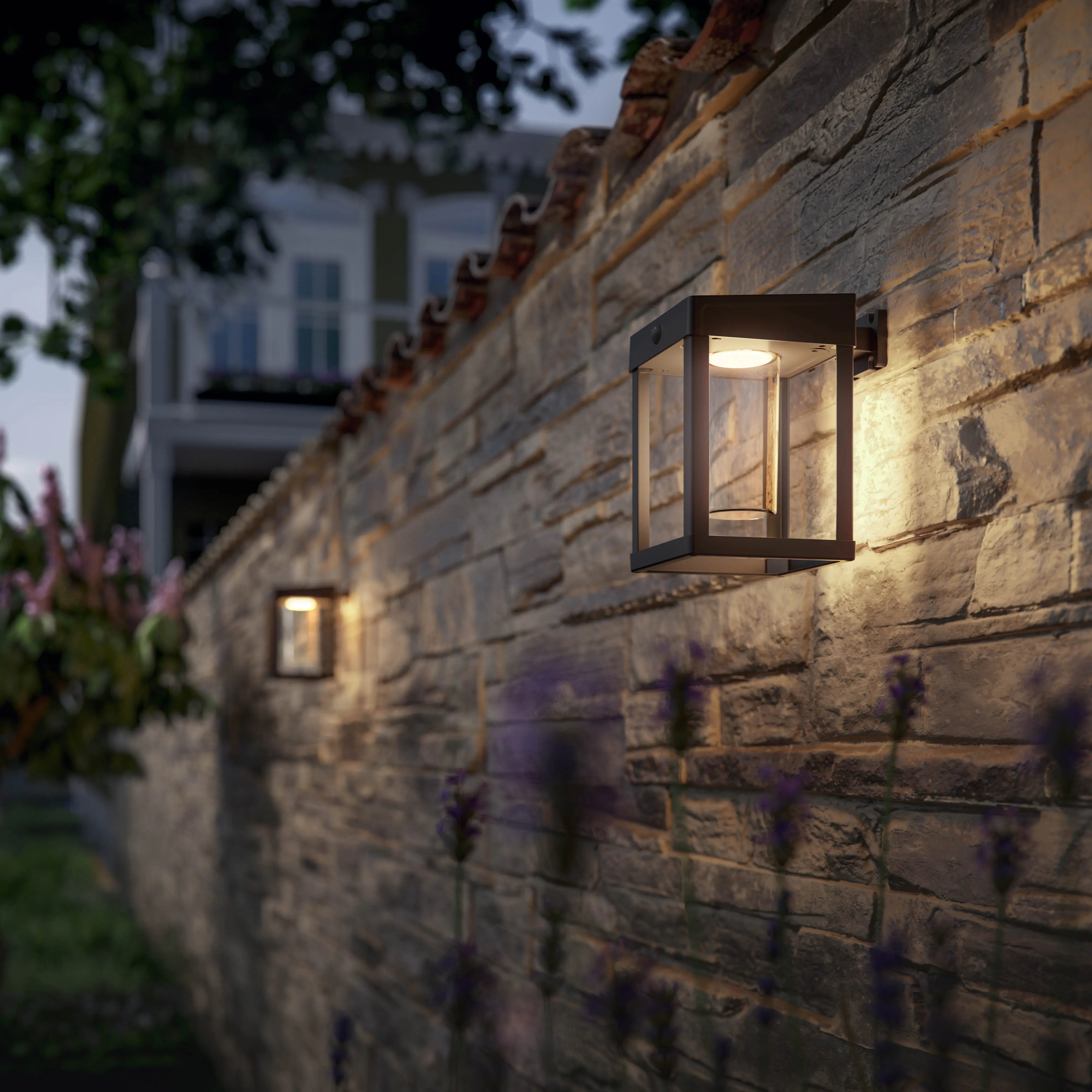 Solar Wandleuchte Camill 24 x 15 x 16,5 cm schwarz Solar Wandleuchte Camill 24 x 15 x 16,5 cm schwarz