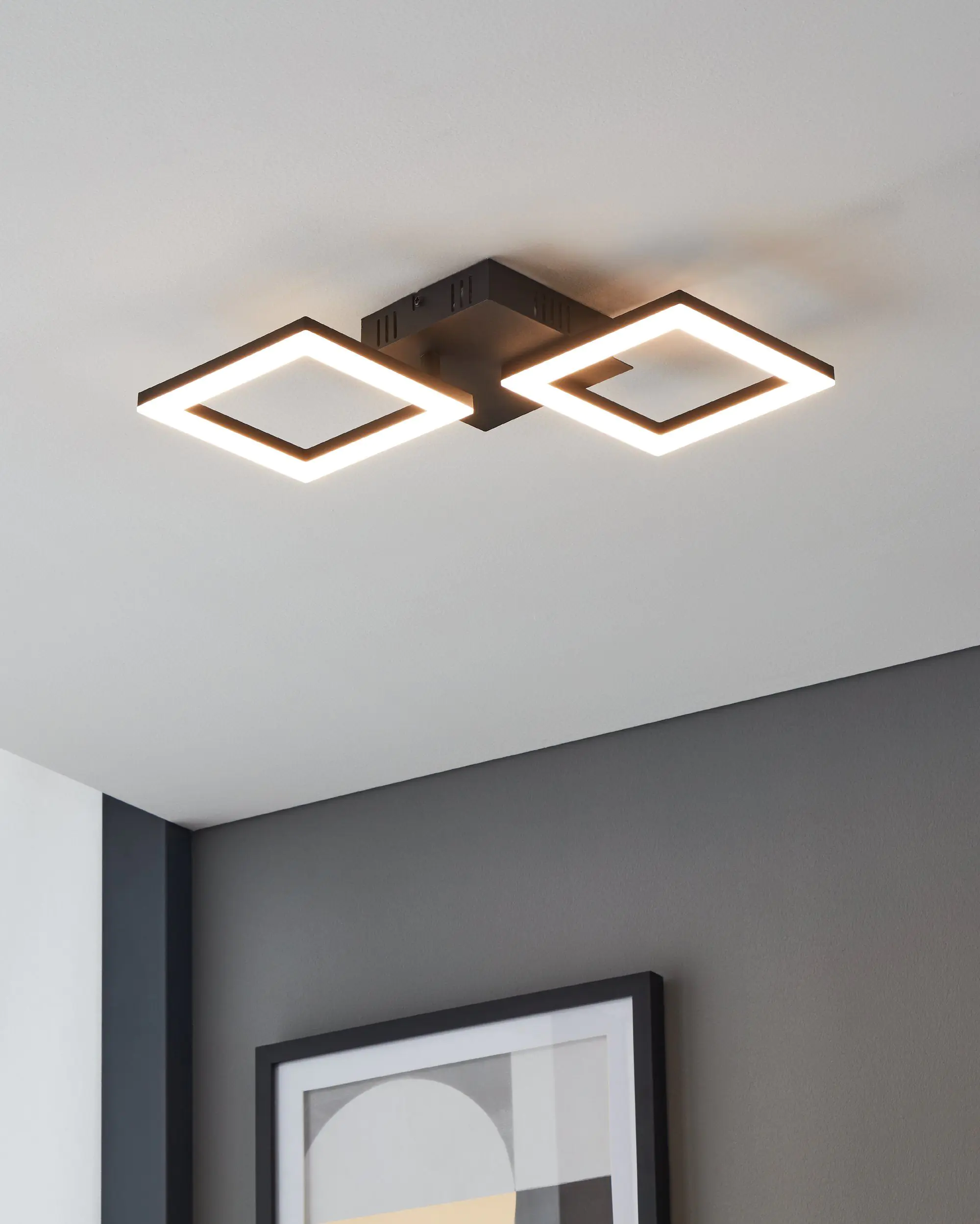 Eglo Connect LED Deckenleuchte Paranday-Z schwarz 47 x 22,5 cm Eglo Connect LED Deckenleuchte Paranday-Z schwarz 47 x 22,5 cm