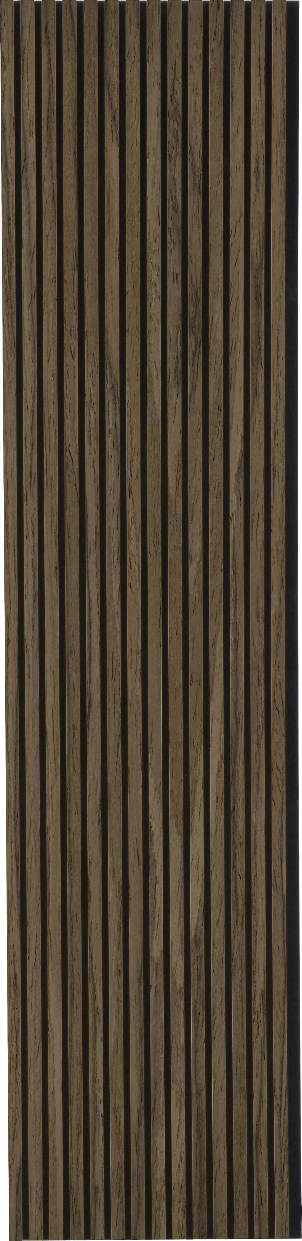 Neuhofer Akustikpaneele Holz furniert dunkelbraun 267 x 1,9 x 57 cm
