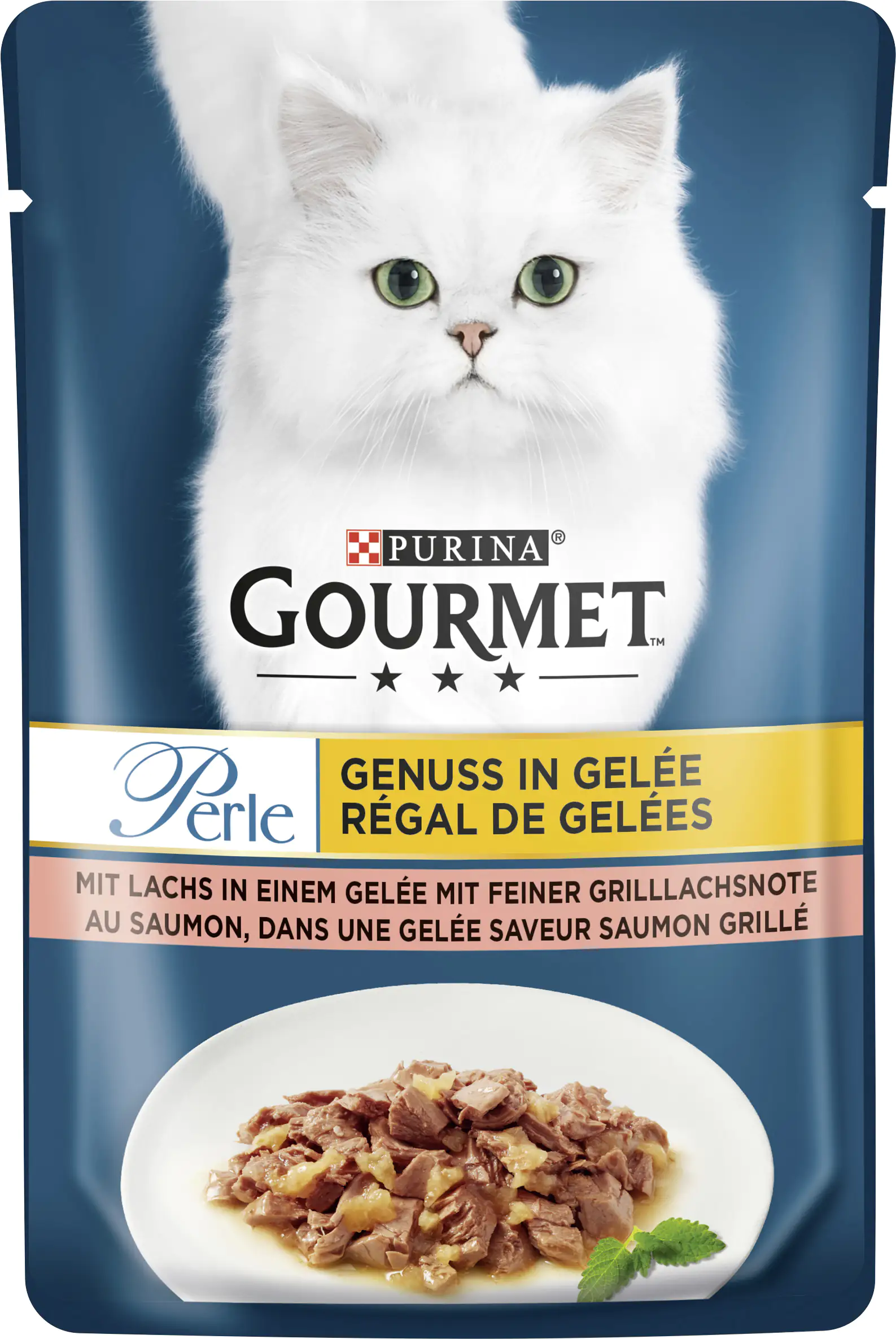 Gourmet Perle Katzenfutter Genuss in Gelee mit Lachs 26 x 85 g Gourmet Perle Katzenfutter Genuss in Gelee mit Lachs 26 x 85 g