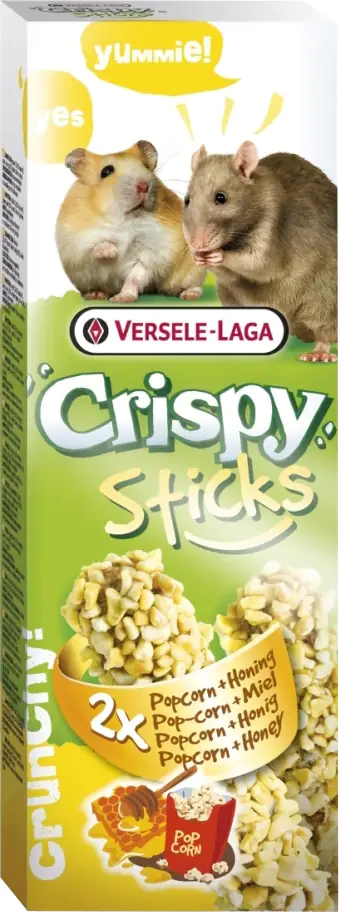 Crispy Sticks Hamster-Ratten Popcorn & Honig 2 Stück 100 g