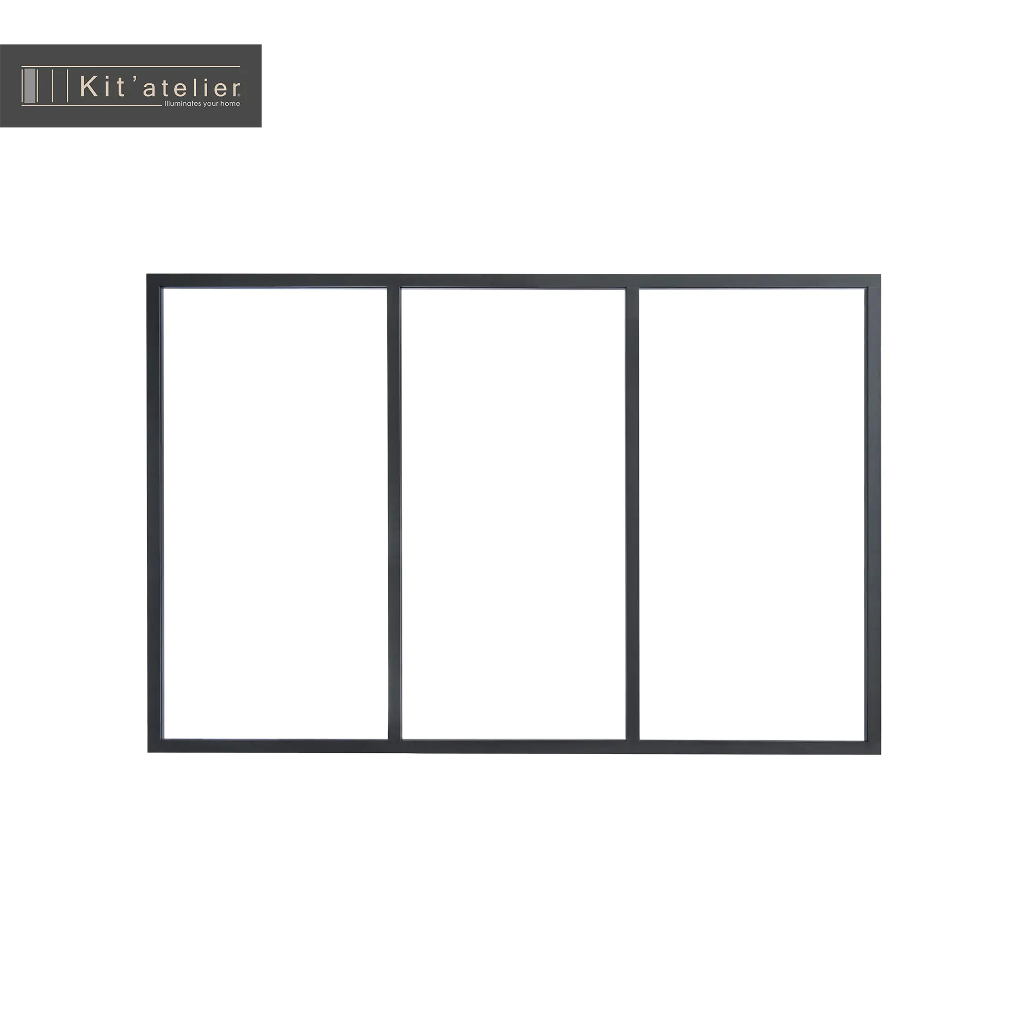 Trennwand Verriere Modulo 3er-Element 183,2 x 120 cm ohne Glas Trennwand Verriere Modulo 3er-Element 183,2 x 120 cm ohne Glas