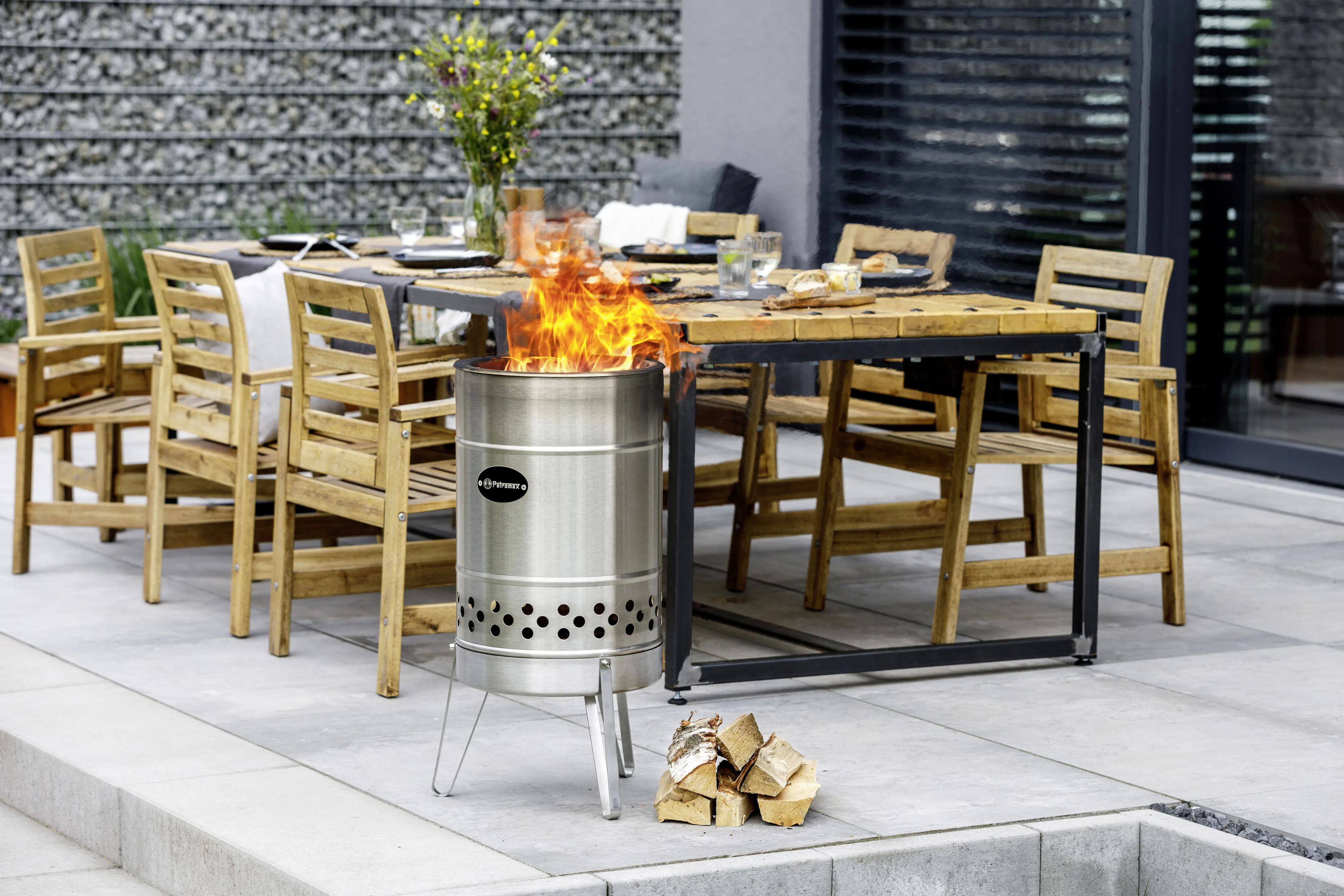 Petromax Feuertonne Pyron Edelstahl Ø 29,5 cm