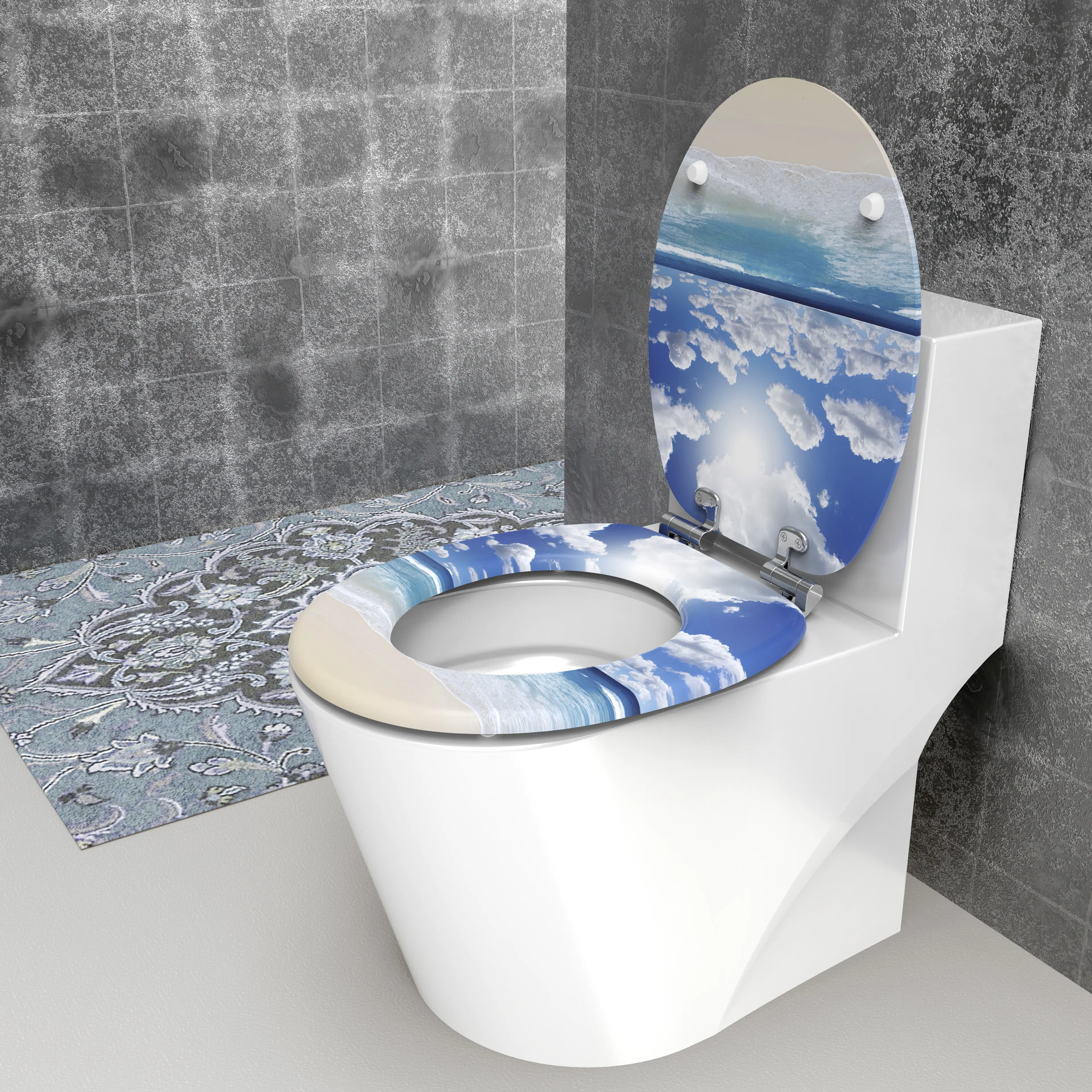 Duschwell MDF WC-Sitz soft touch Meer