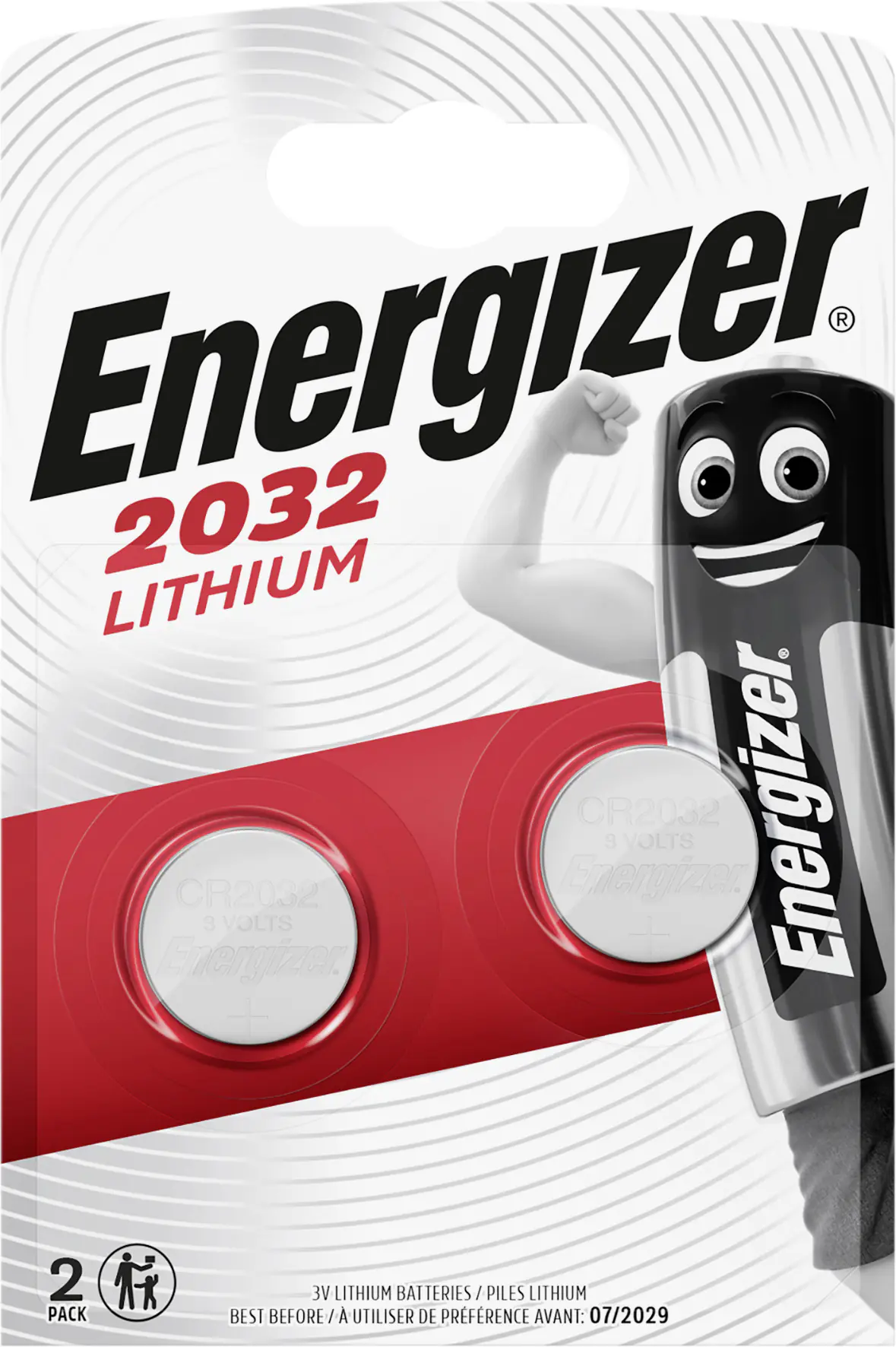 Energizer Knopfzelle CR 2032 Lithium, 3 V, 2er Pack Energizer Knopfzelle CR 2032 Lithium, 3 V, 2er Pack