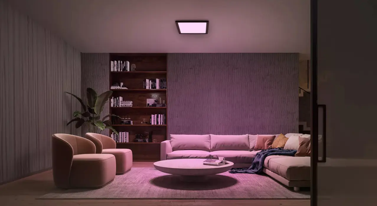 Philips Hue LED Deckenleuchte Tento + Wandschalter eckig schwarz 39,5 x 39,5 cm RGB Philips Hue LED Deckenleuchte Tento + Wandschalter eckig schwarz 39,5 x 39,5 cm RGB