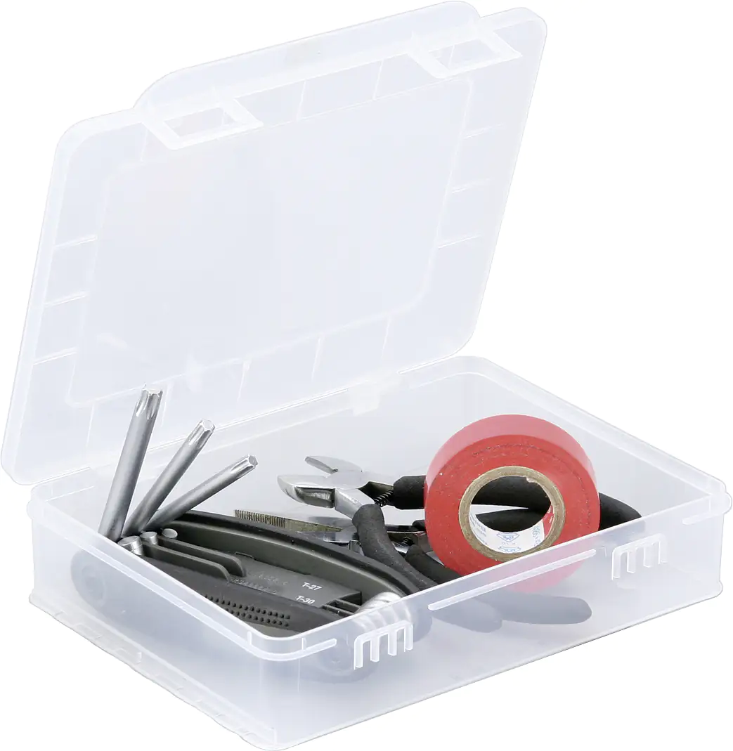 4005187571707_1073383 Allit Sortimentskasten 1 Fach EuroPlus Basic 18/1 transparent