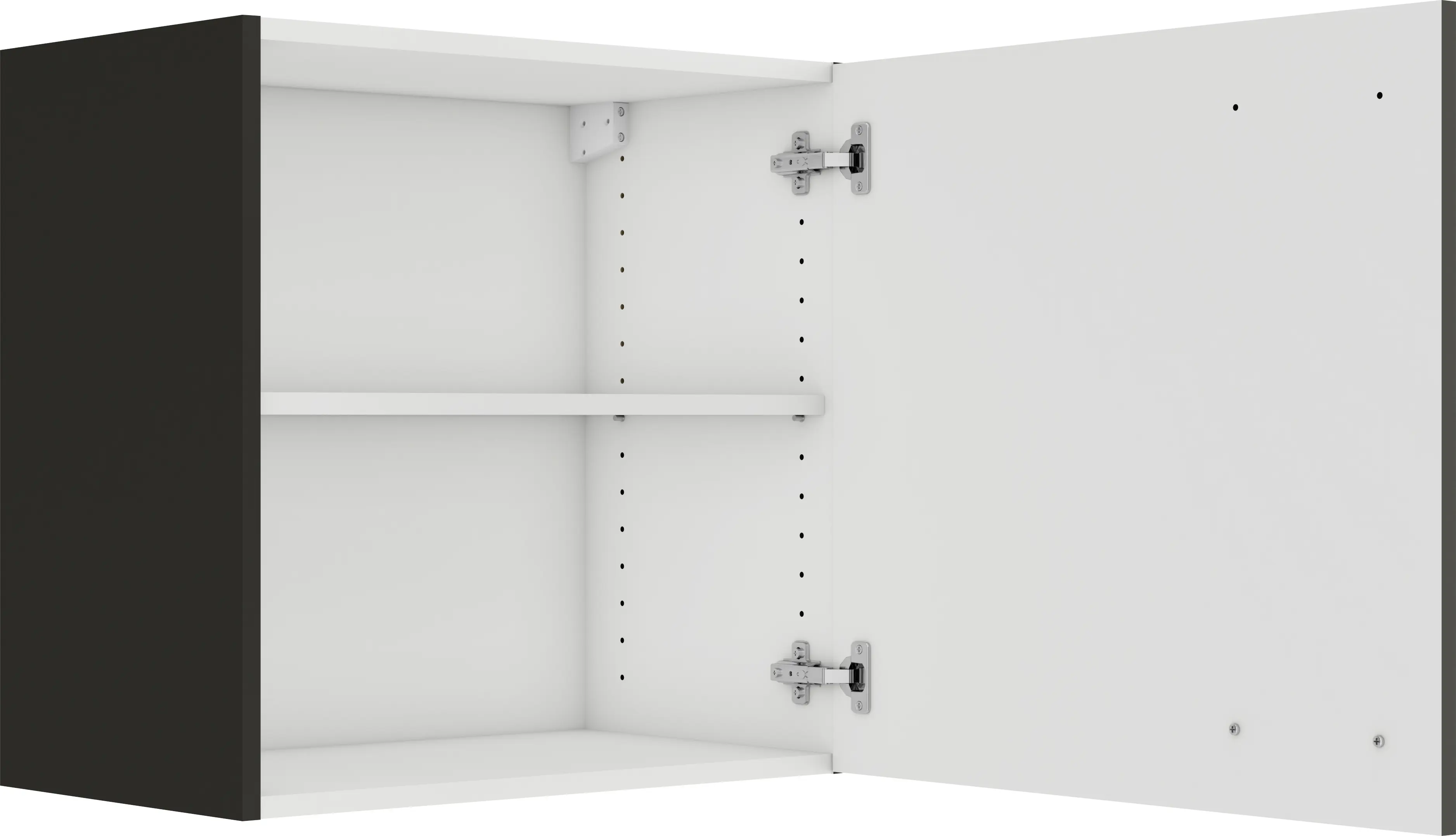 Optifit Oberschrank Rimini 409 nussbaum/anthrazit 60 cm 