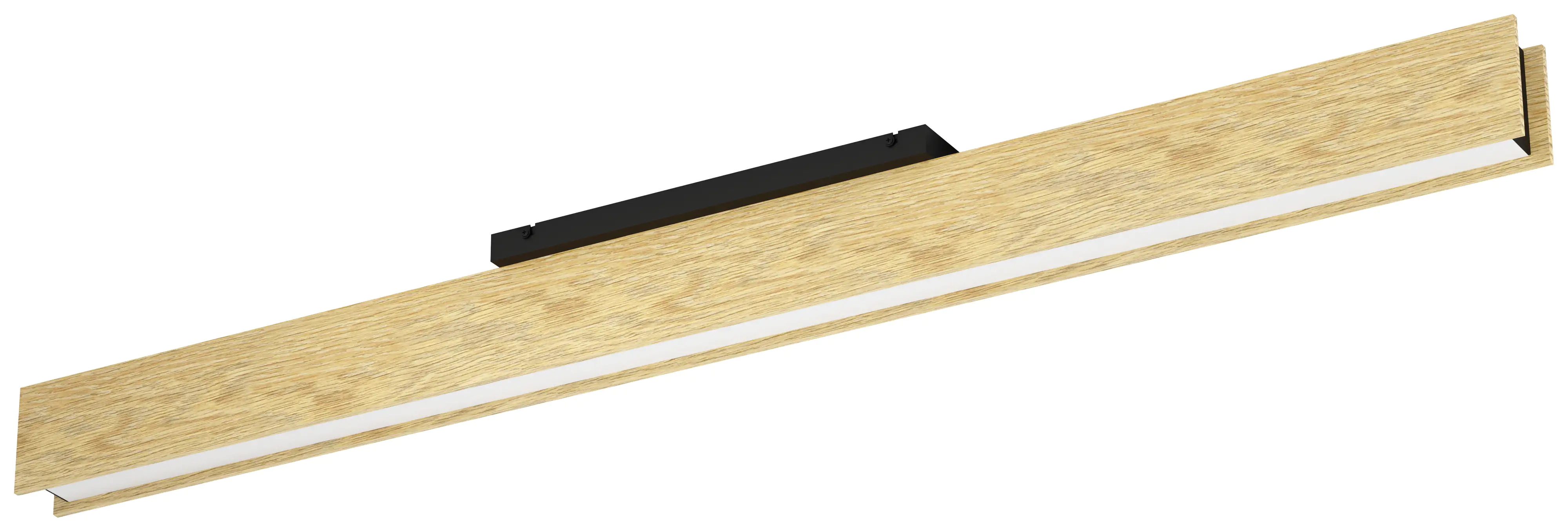 Eglo Connect LED Deckenleuchte Anchorena-Z Holz schwarz 123 x 8 cm