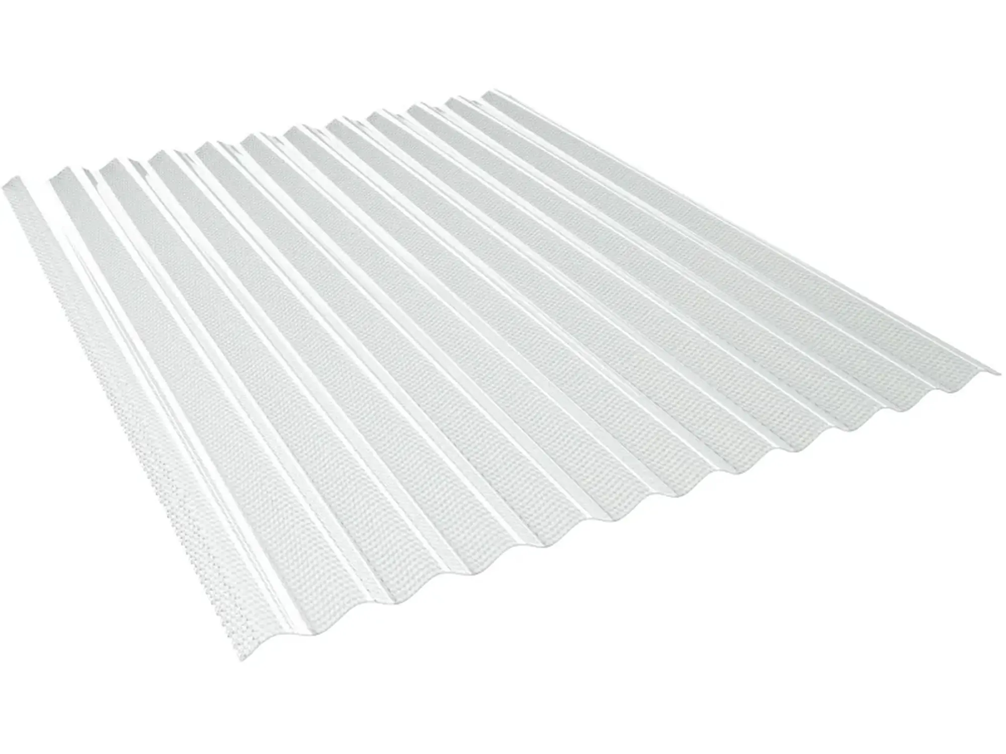 Salux Bio Line Wellplatte Prisma 76/18 Sinus 200 x 90 cm 2,5 mm klar