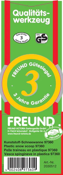 Freund Victoria Schneewanne Mini 54 cm breit