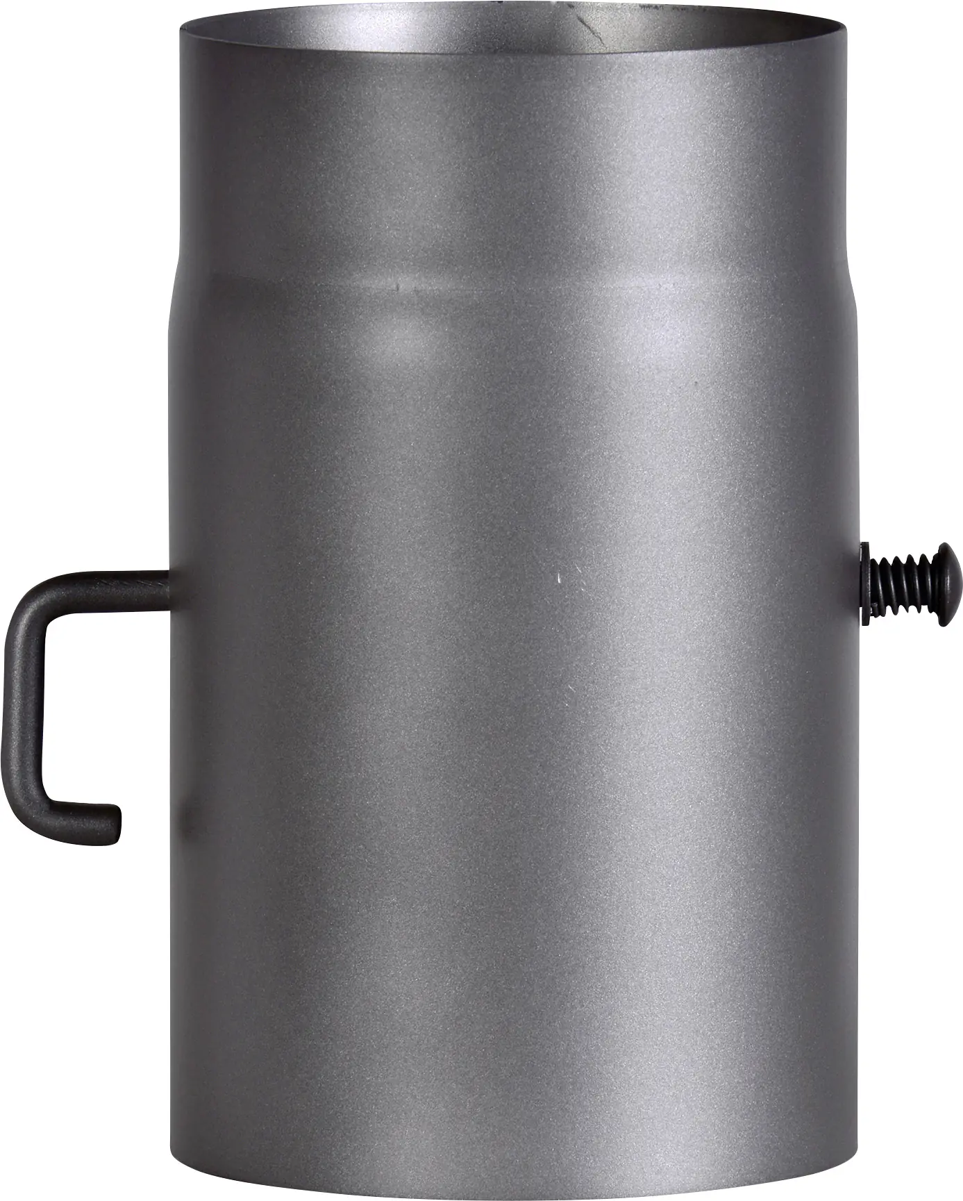 FireFix Ofenrohr Ø 150 mm / 250 mm dunkelgrau mit Drosselklappe