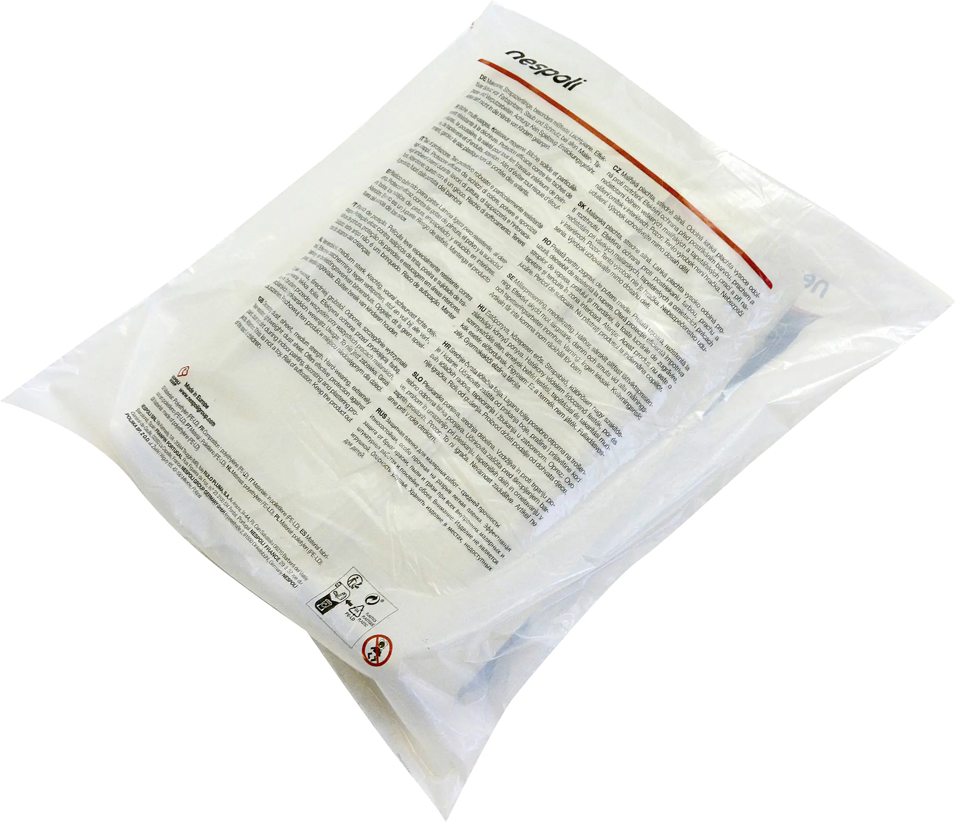 Nespoli Malerplane 25 my 4 x 12,5 m = 50 m² transluzent