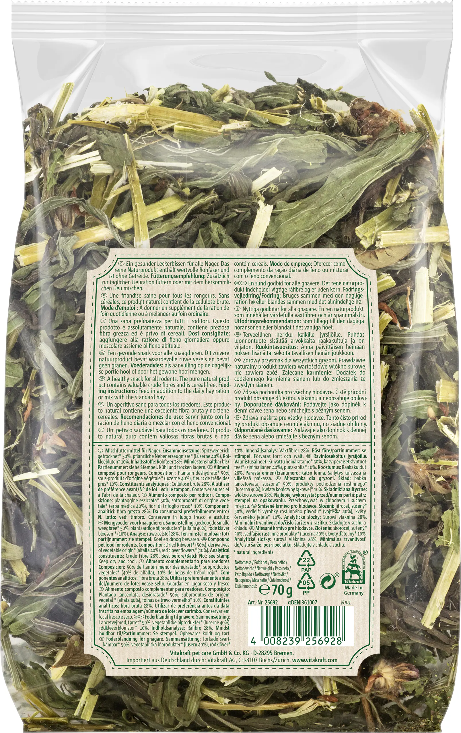 Vitakraft V.Verde NatureMix Spitzweg&Rotklee 70 g