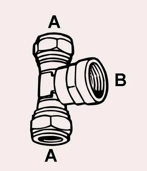 Cornat Klemmring T-Stück Ø 15 / 1/2"