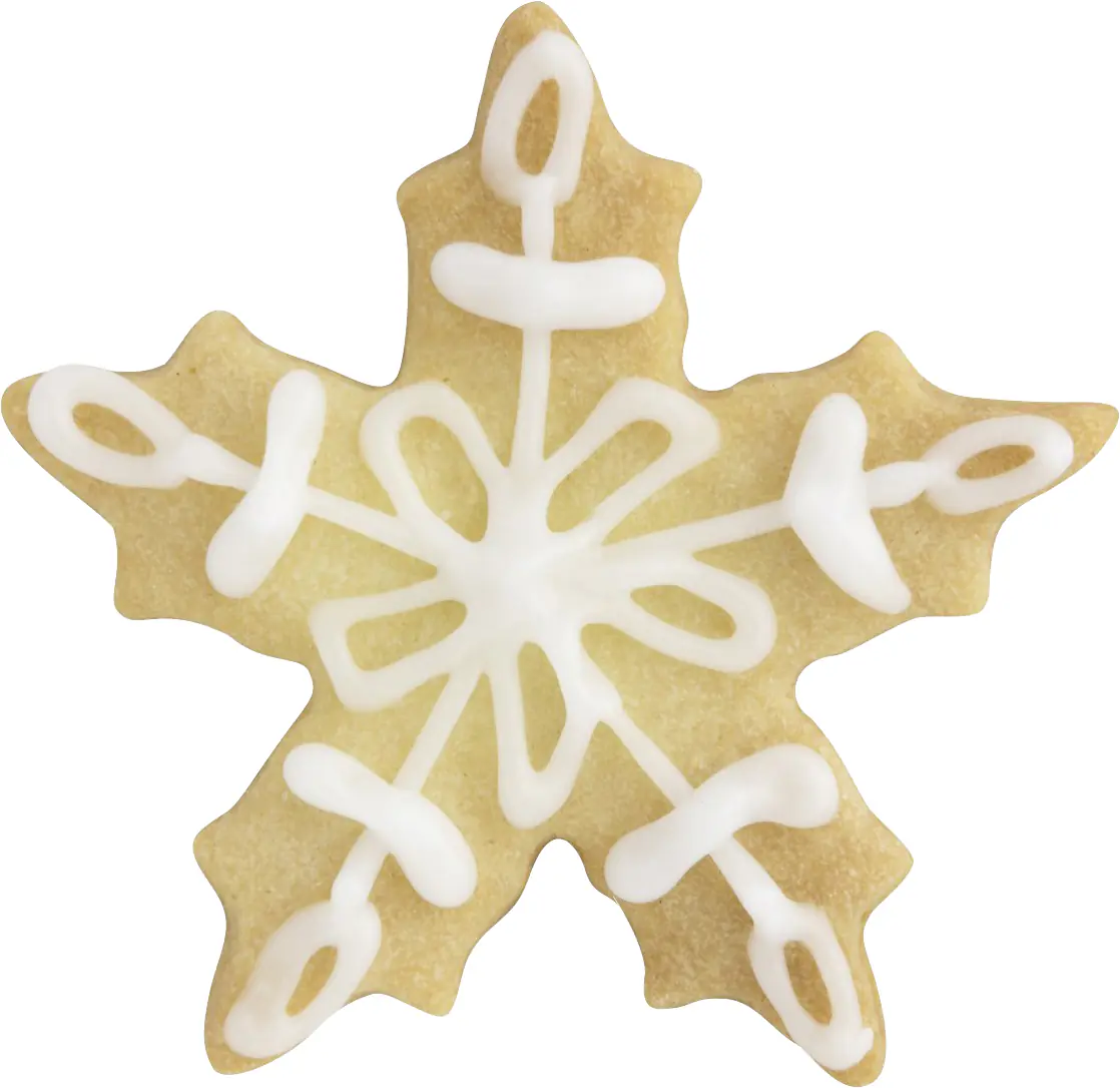 Zenker Ausstechform Schneeflocke klein 5,3 x 5 cm silber