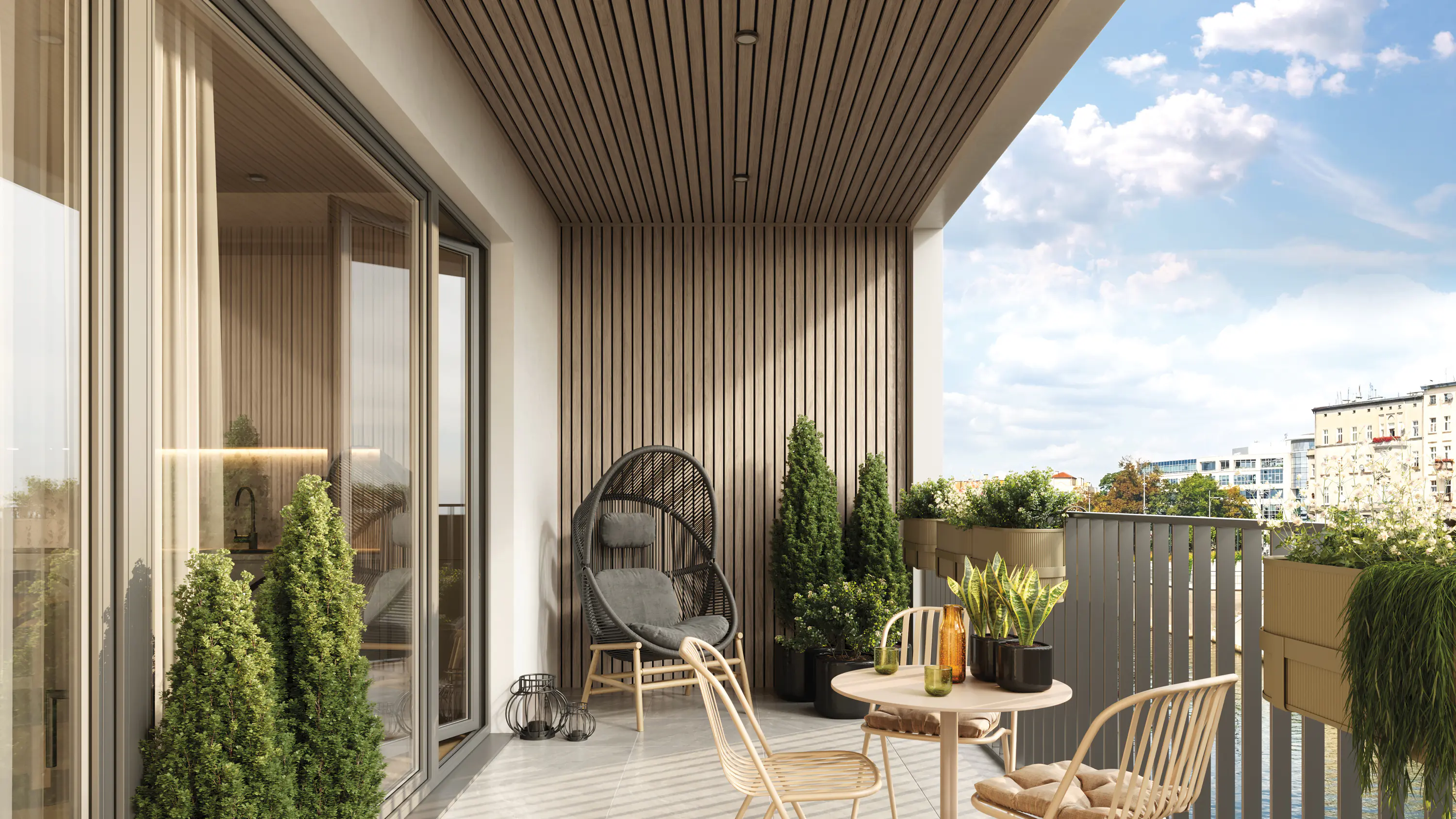 Fassadenverkleidung PVC 295 x 28,3 cm eiche hell/schwarz