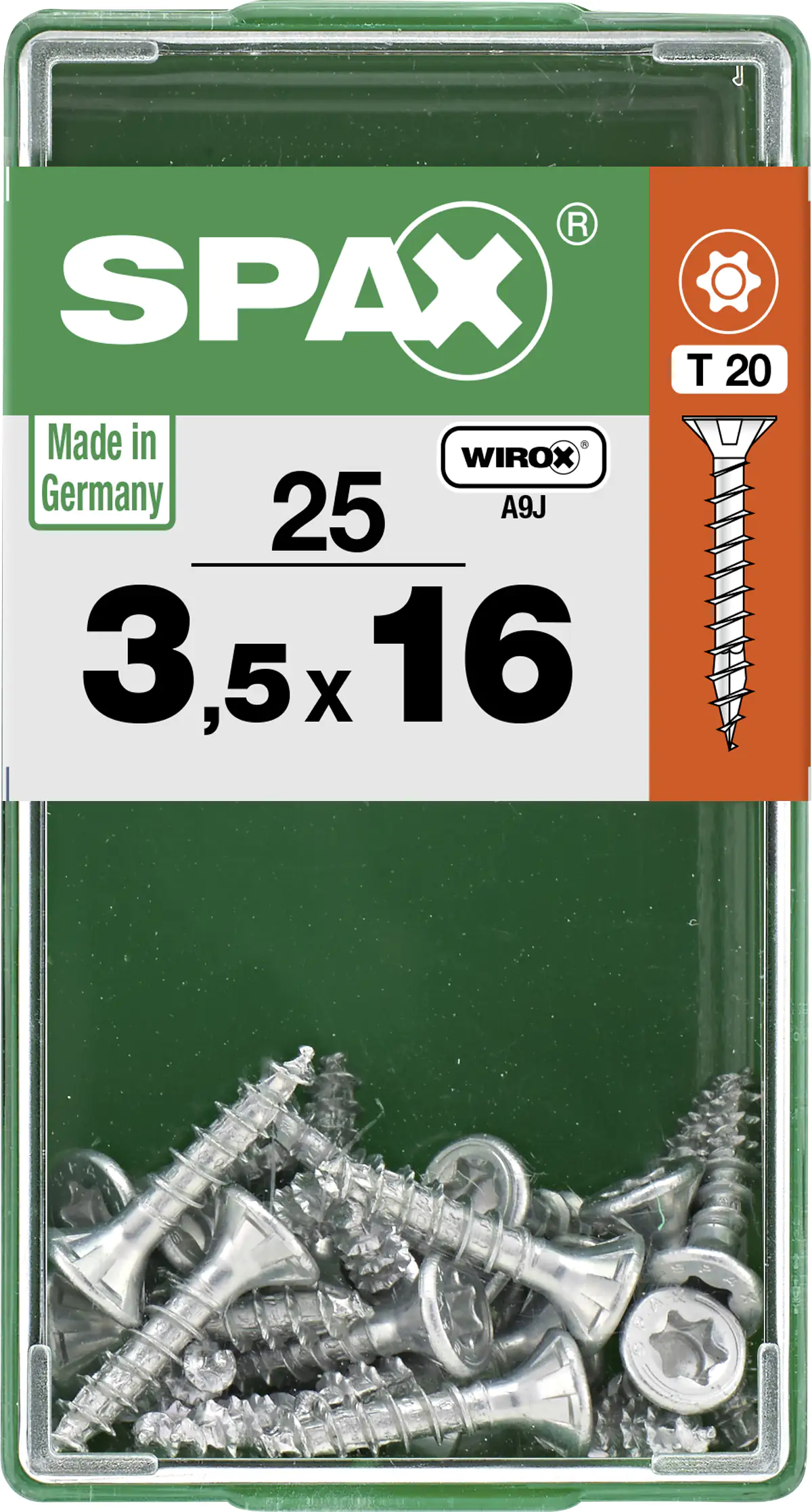 Spax Universalschrauben 3.5 x 16 mm TX 20 - 25 Stk.