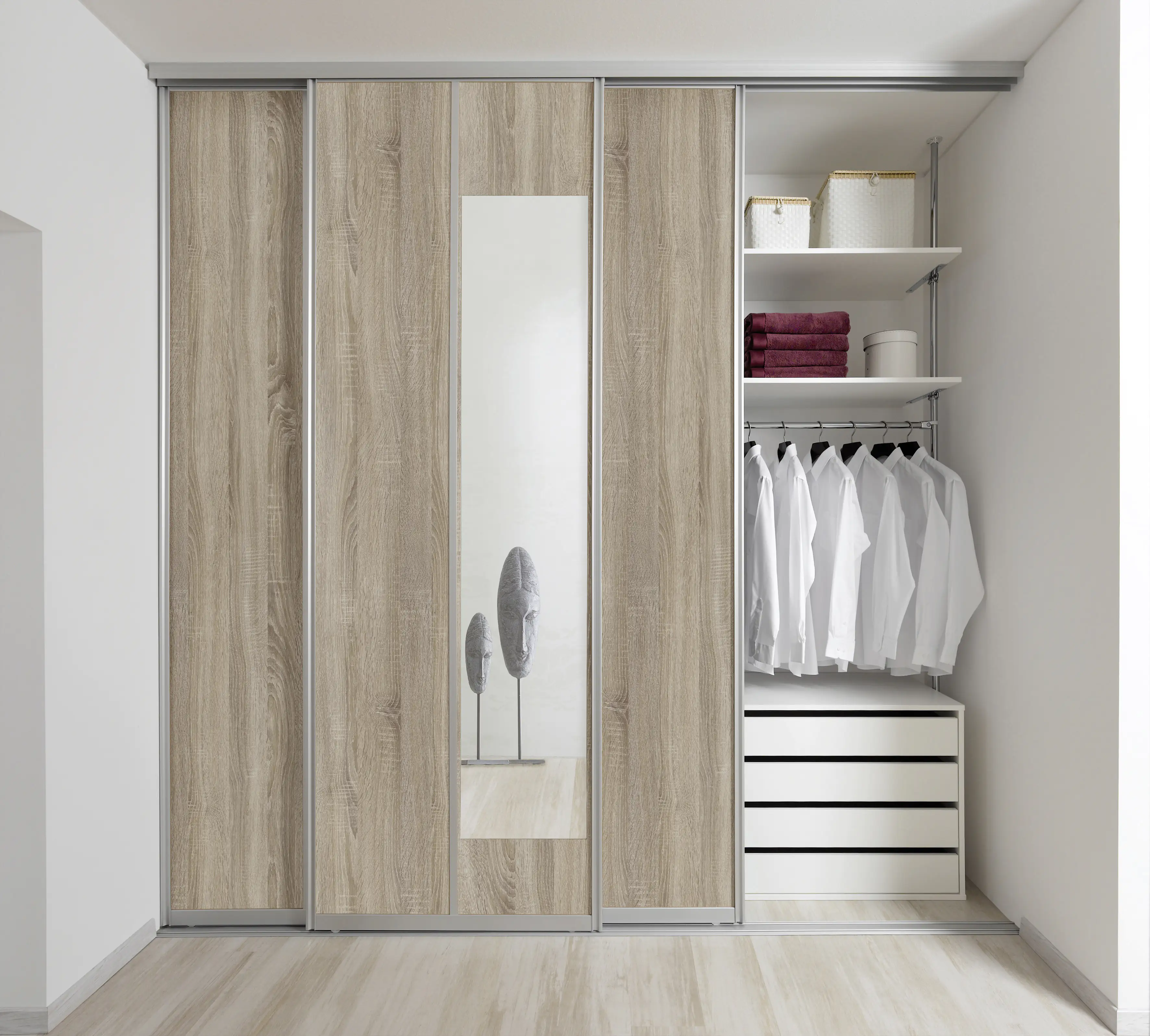 Spiegel-Bausatz Rapid silber