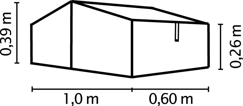 Vitavia Frühbeet Gaia XS 100 x 60 cm inkl. 2 Dachfenstern Vitavia Frühbeet Gaia XS 100 x 60 cm inkl. 2 Dachfenstern