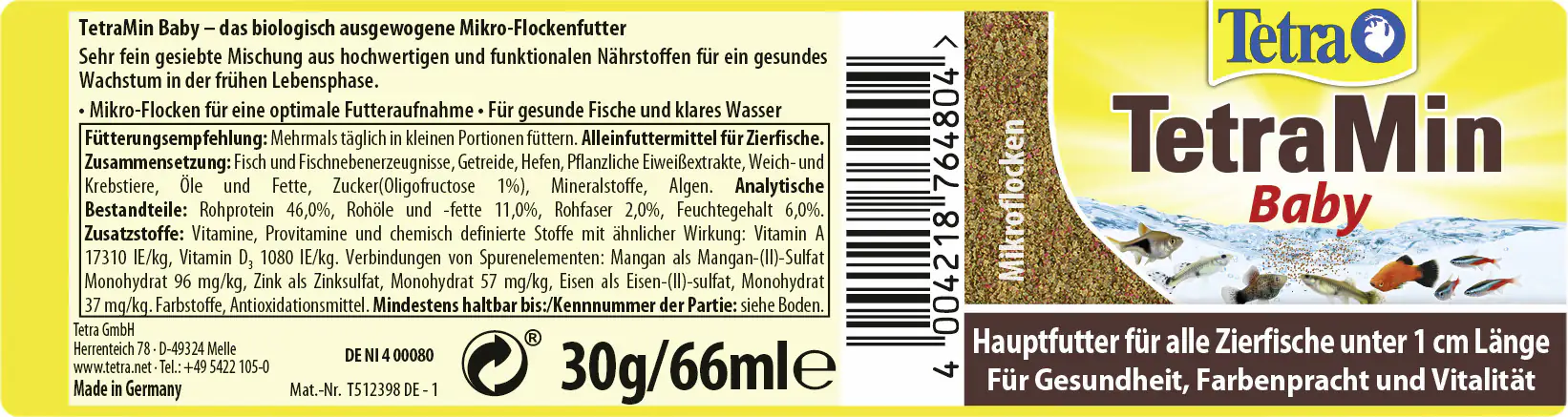 Tetra Min Baby 66 ml