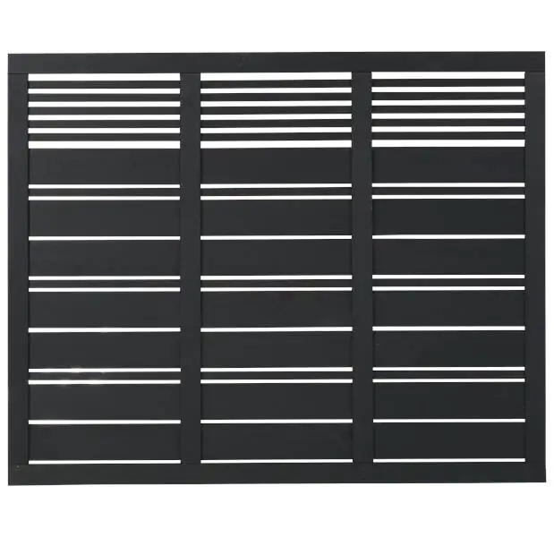 Plus Sichtschutzelement Silence 176 x 140 cm schwarz Plus Sichtschutzelement Silence 176 x 140 cm schwarz
