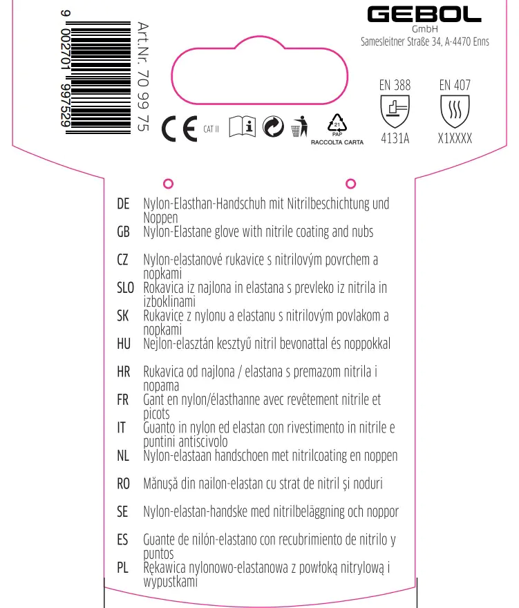 Gebol Handschuh Multi Flex Lady   Gebol Handschuh Multi Flex Lady